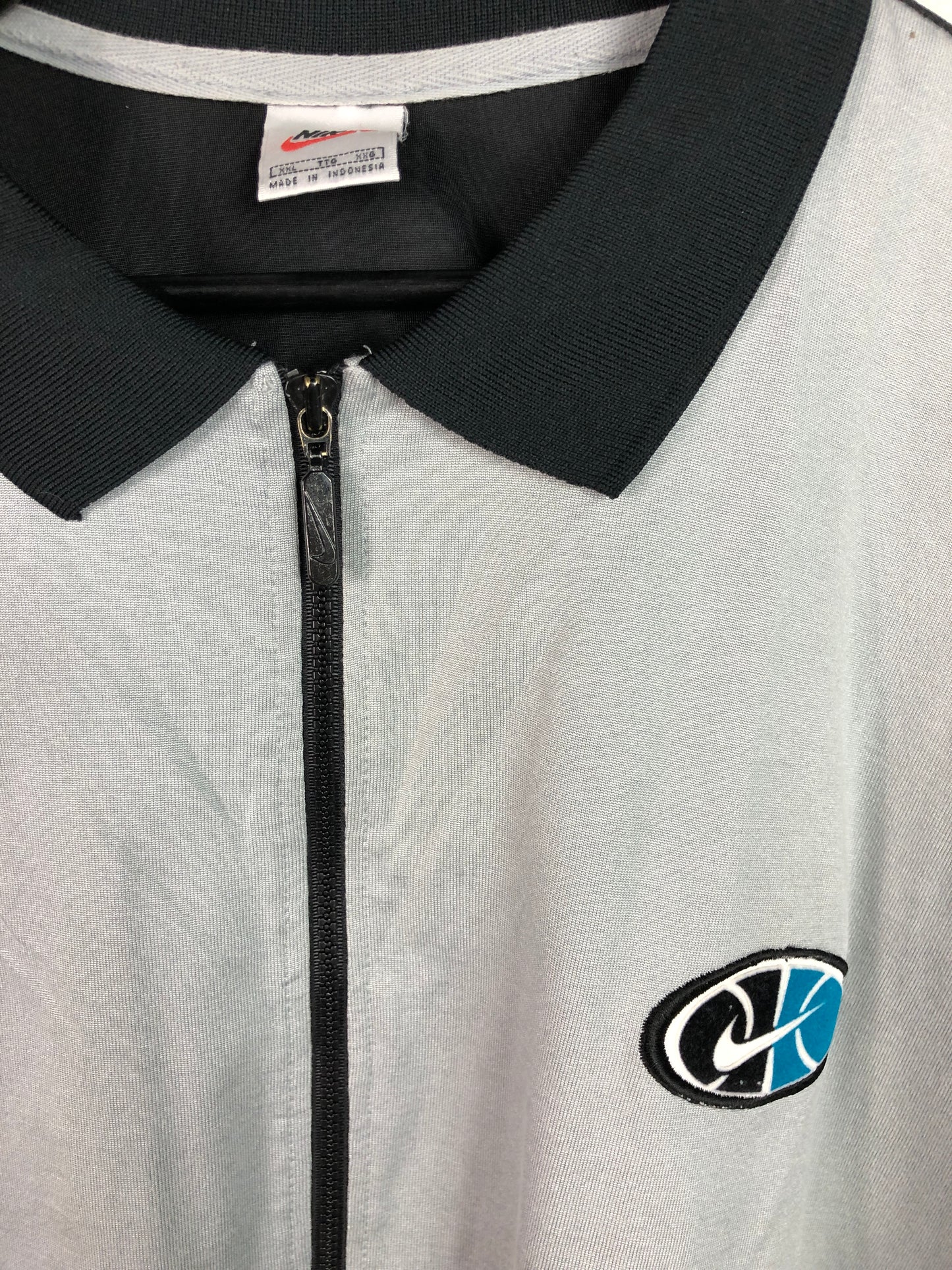 VTG Nike Basketball Zip-Up Polo Shirt Sz XXXXL
