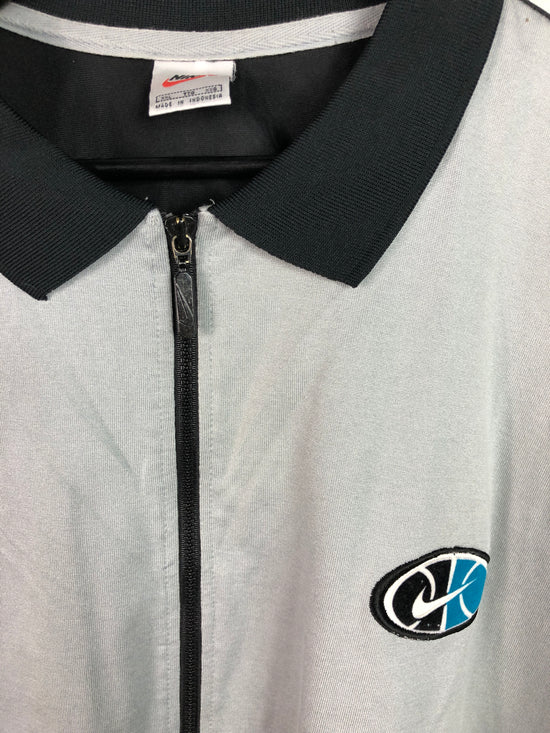 VTG Nike Basketball Zip-Up Polo Shirt Sz XXXXL