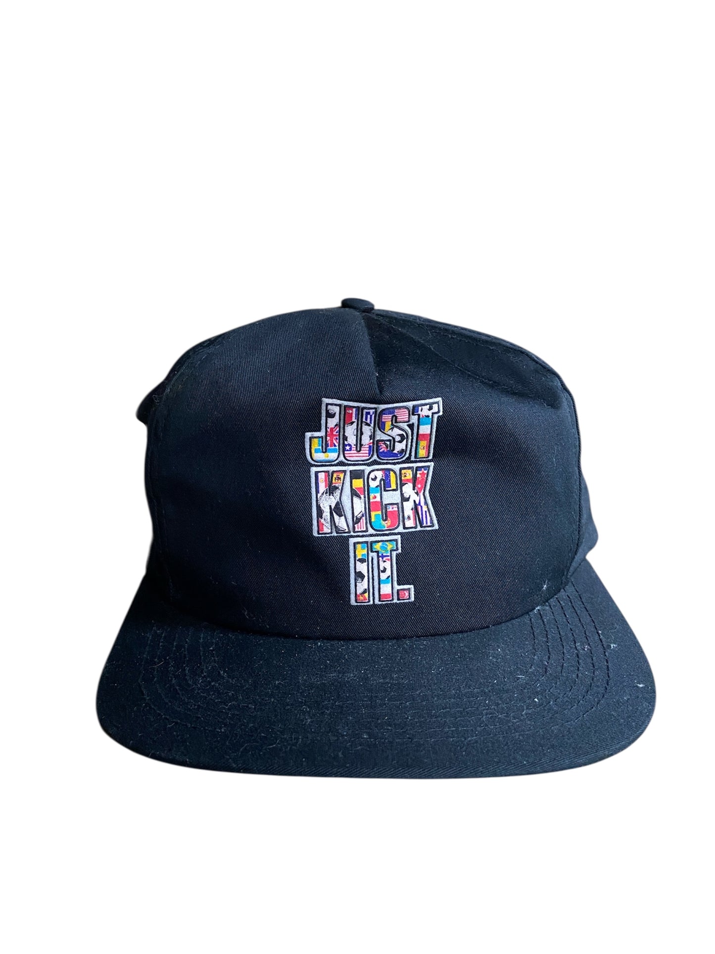 VTG Adidas Just Kick It Hard 1992 Sample Hat