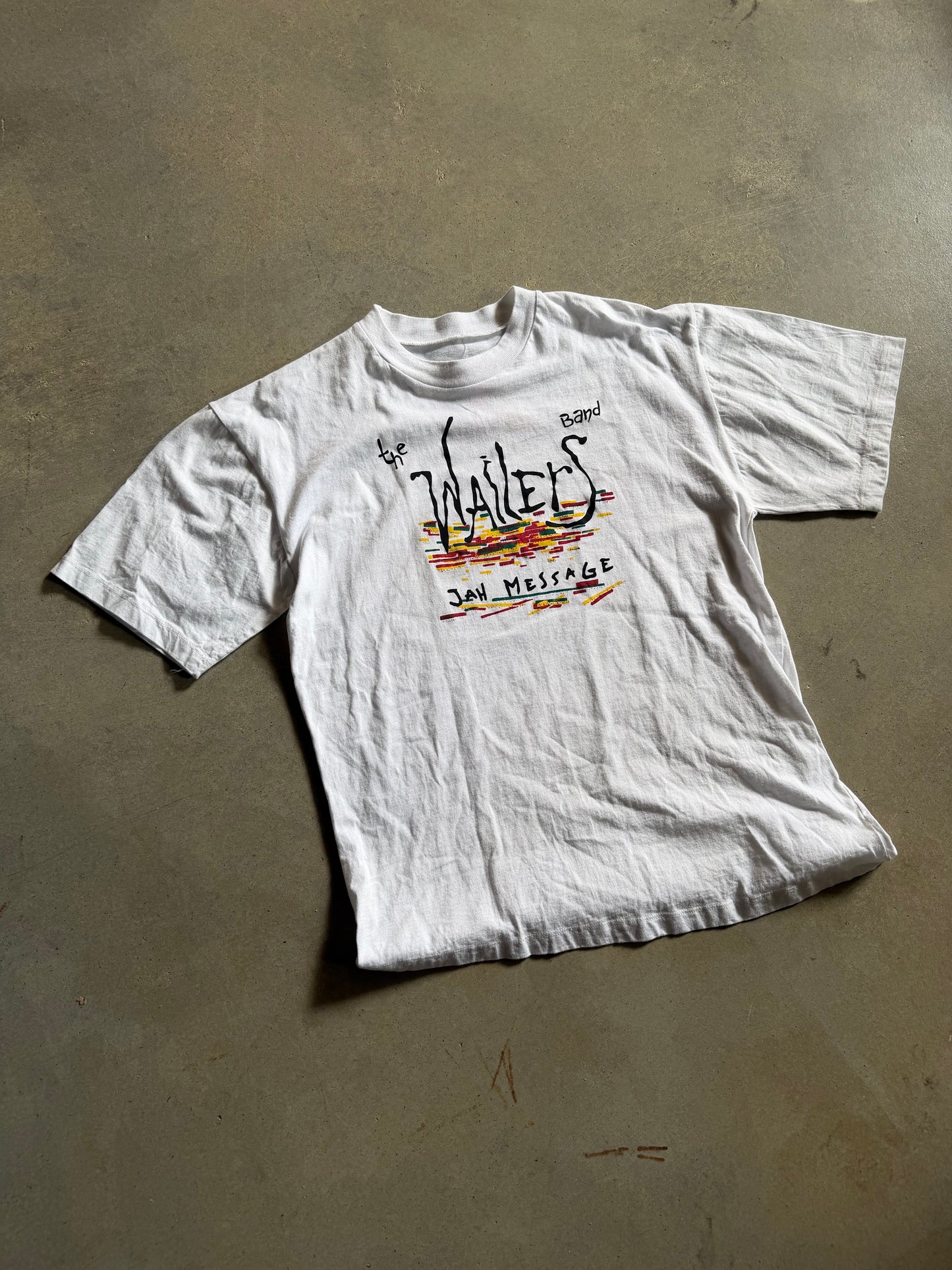 VTG The Wailers Band Jah Message Tee Sz M