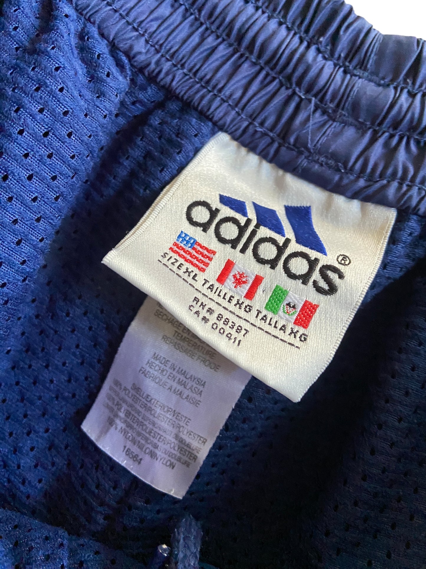 VTG Adidas Navy/Maroon Track Pants Sz XL