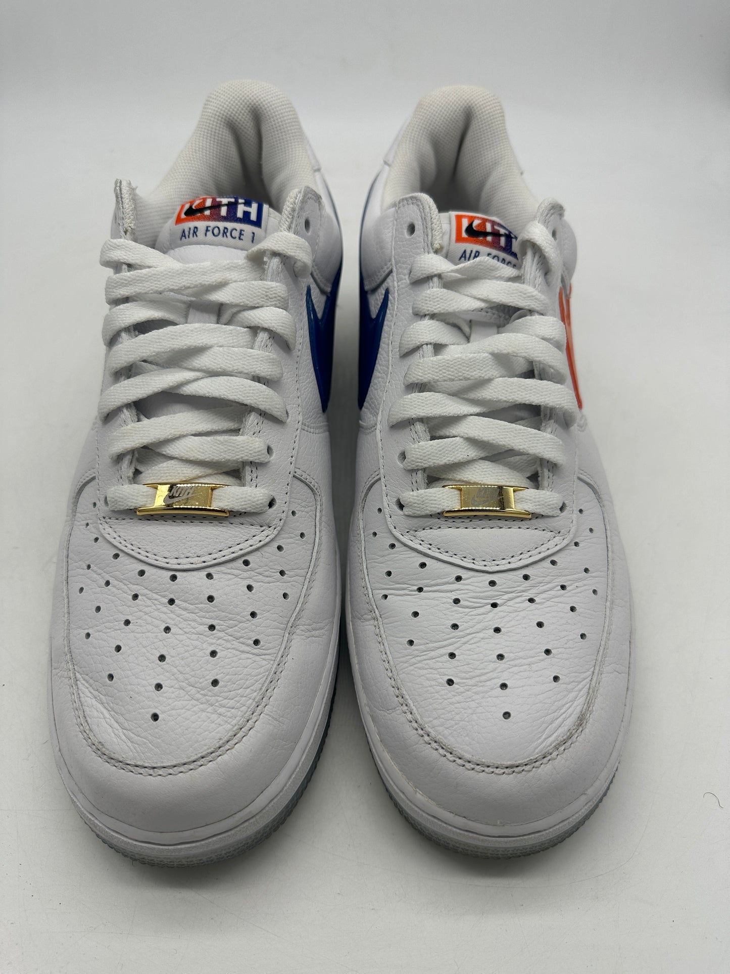 Preowned Nike Air Force 1 Low Kith Knicks Home Sz 11.5M/13W CZ7928-100