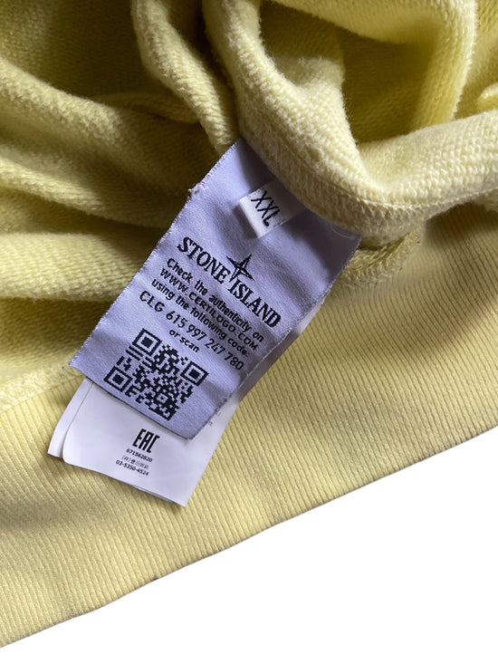 Stone Island Yellow Highlight Hoodie Sz XL/2XL