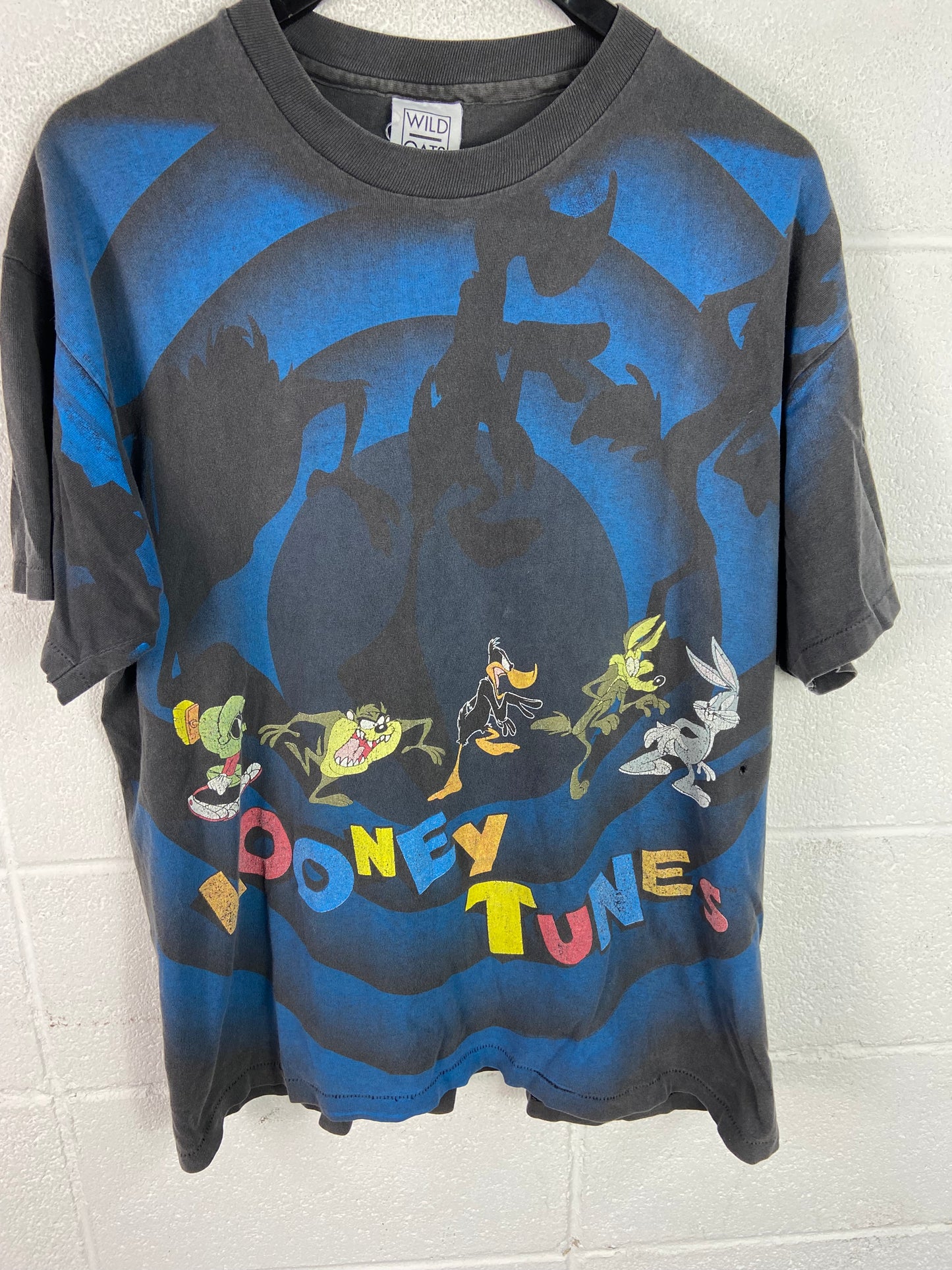 VTG Looney Tunes Wild Oats Faded Tee Sz XL