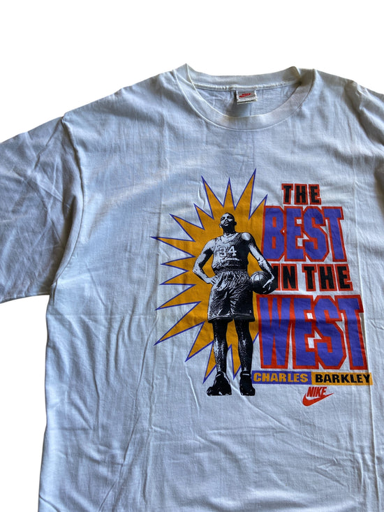 VTG Nike Grey Tag Charles Barkley "Best in The West" Tee Sz XXL
