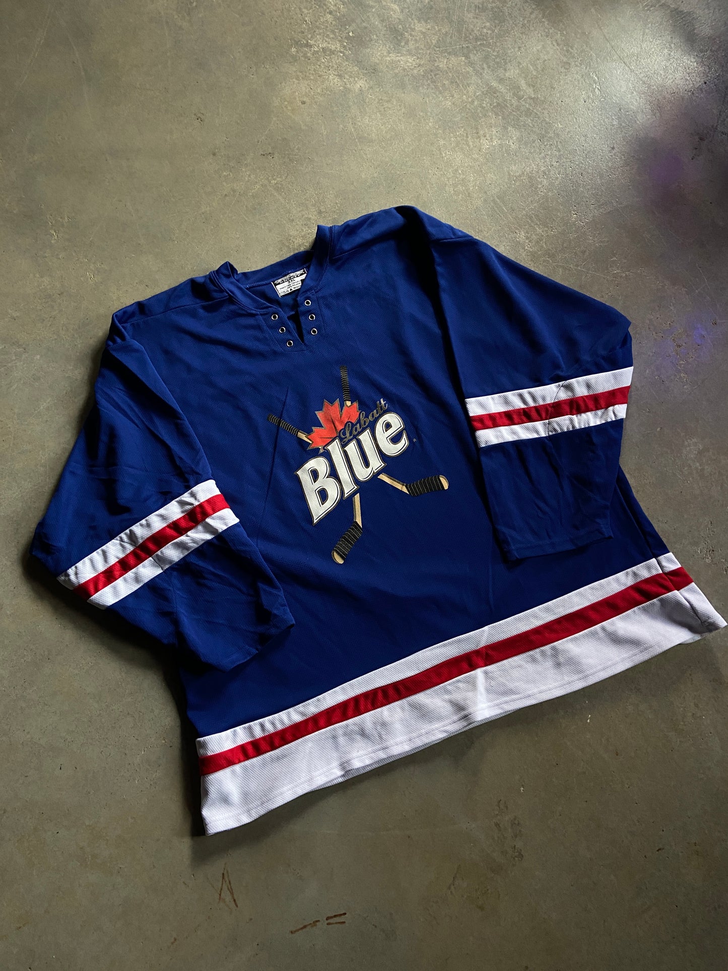VTG Labatt Blue Hockey Jersey Sz XXL