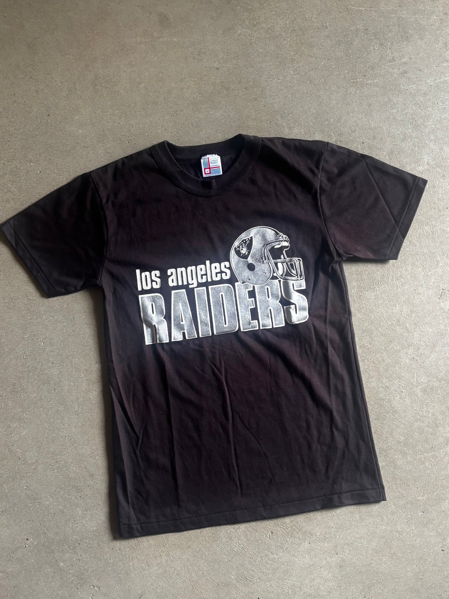 VTG Los Angeles Raiders Garan Font Tee Sz S/M