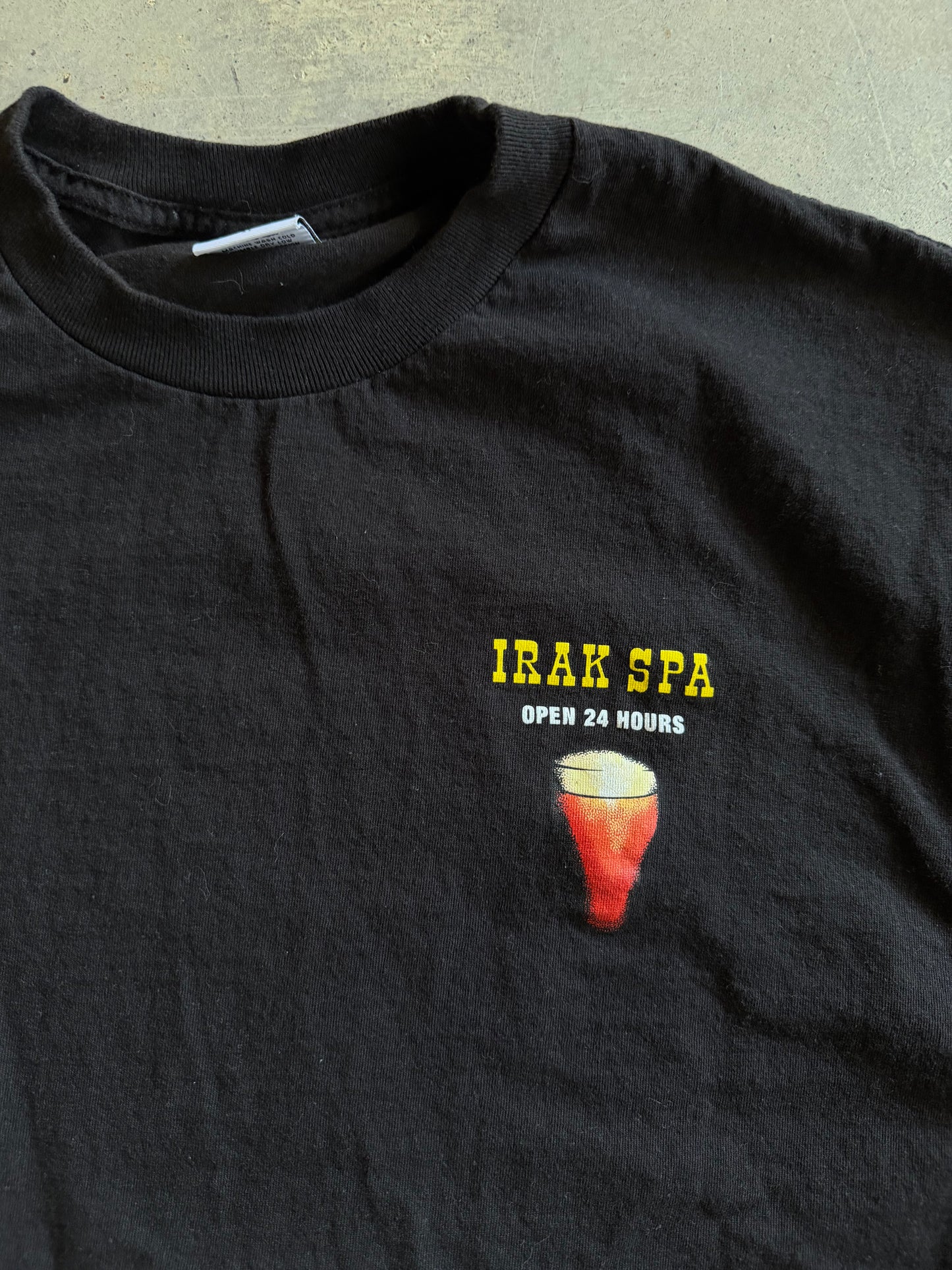 Irak Spa Black Tee Sz XL