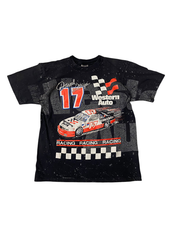 VTG Nascar Darrell Waltrip Western Auto Tee Sz L