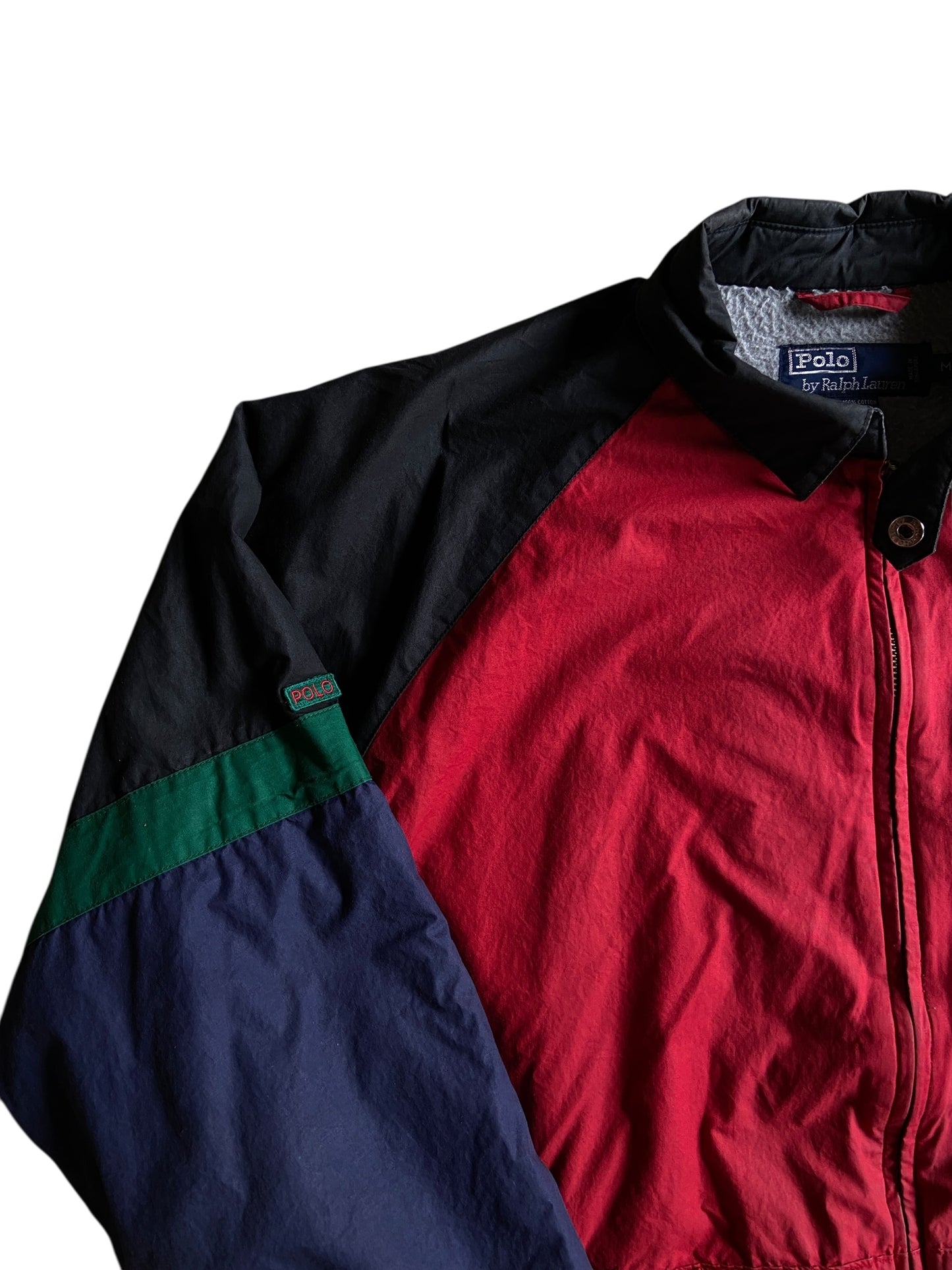 VTG Polo Colorblock Insulated Jacket Sz Med