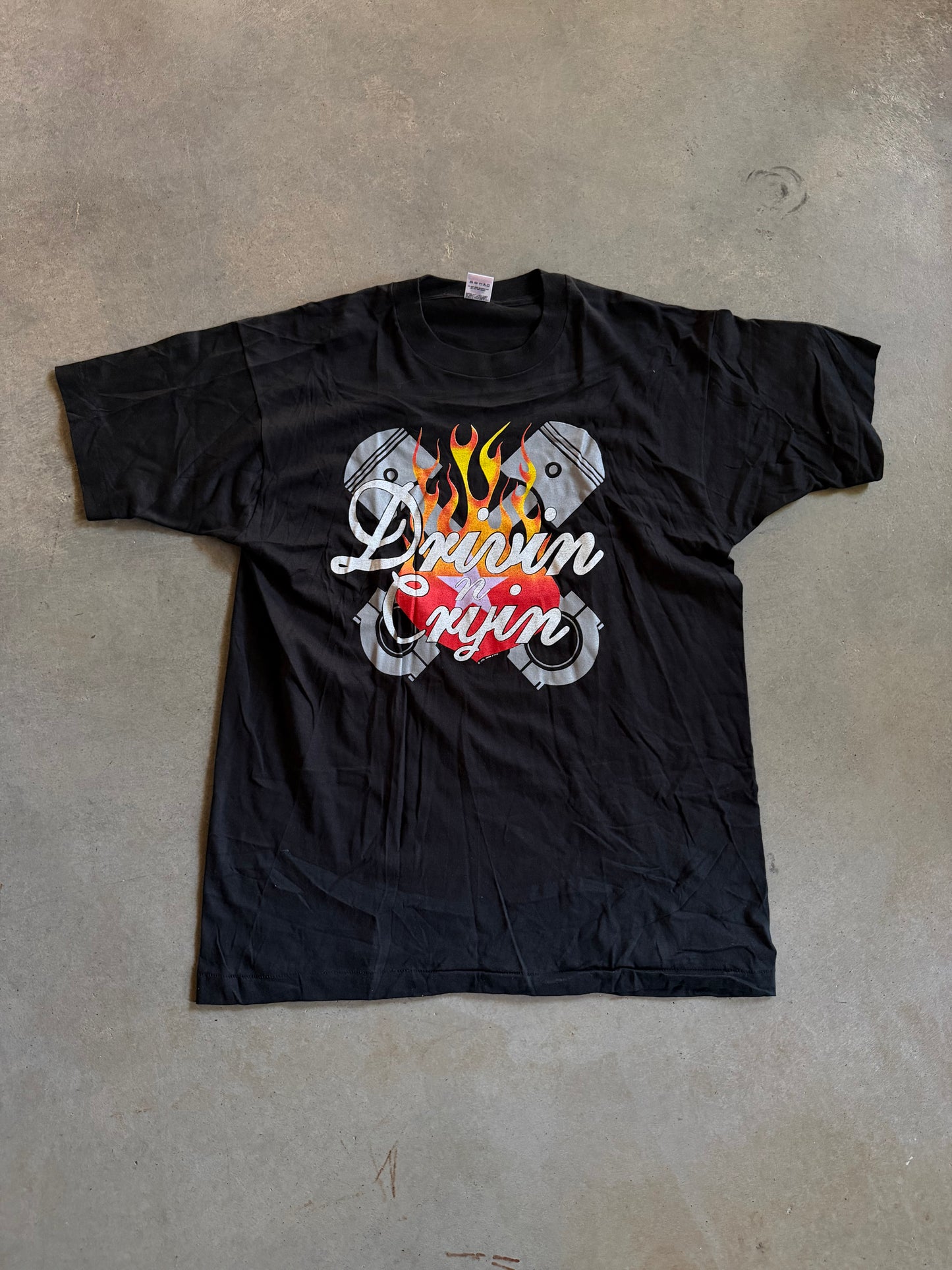 VTG Drivin N Cryin Smoke Tour Tee Sz XL