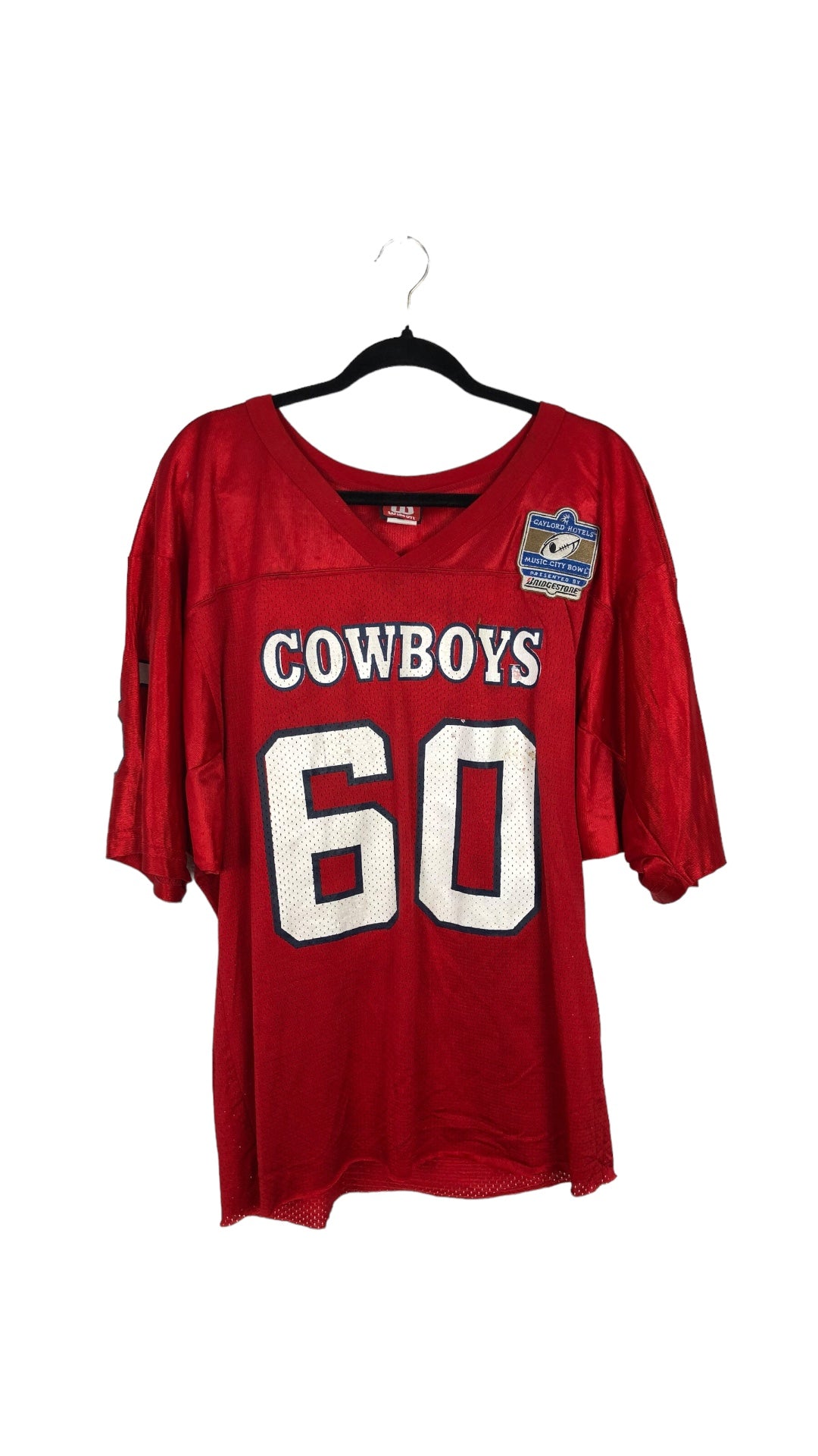 Cropped Music City Bowl Cowboys Football Jersey Sz L