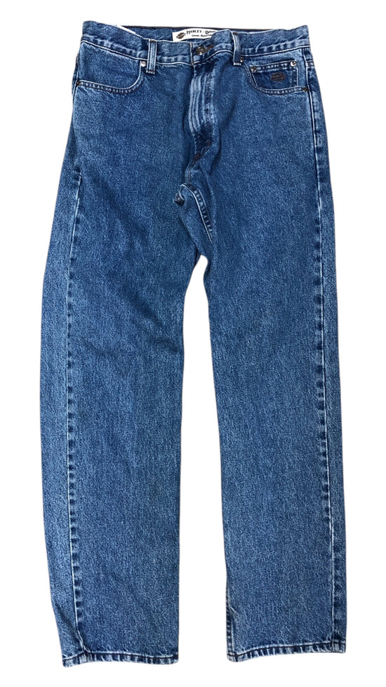VTG Harley Davidson Relaxed Fit Blue Denim Jeans Sz 32x32