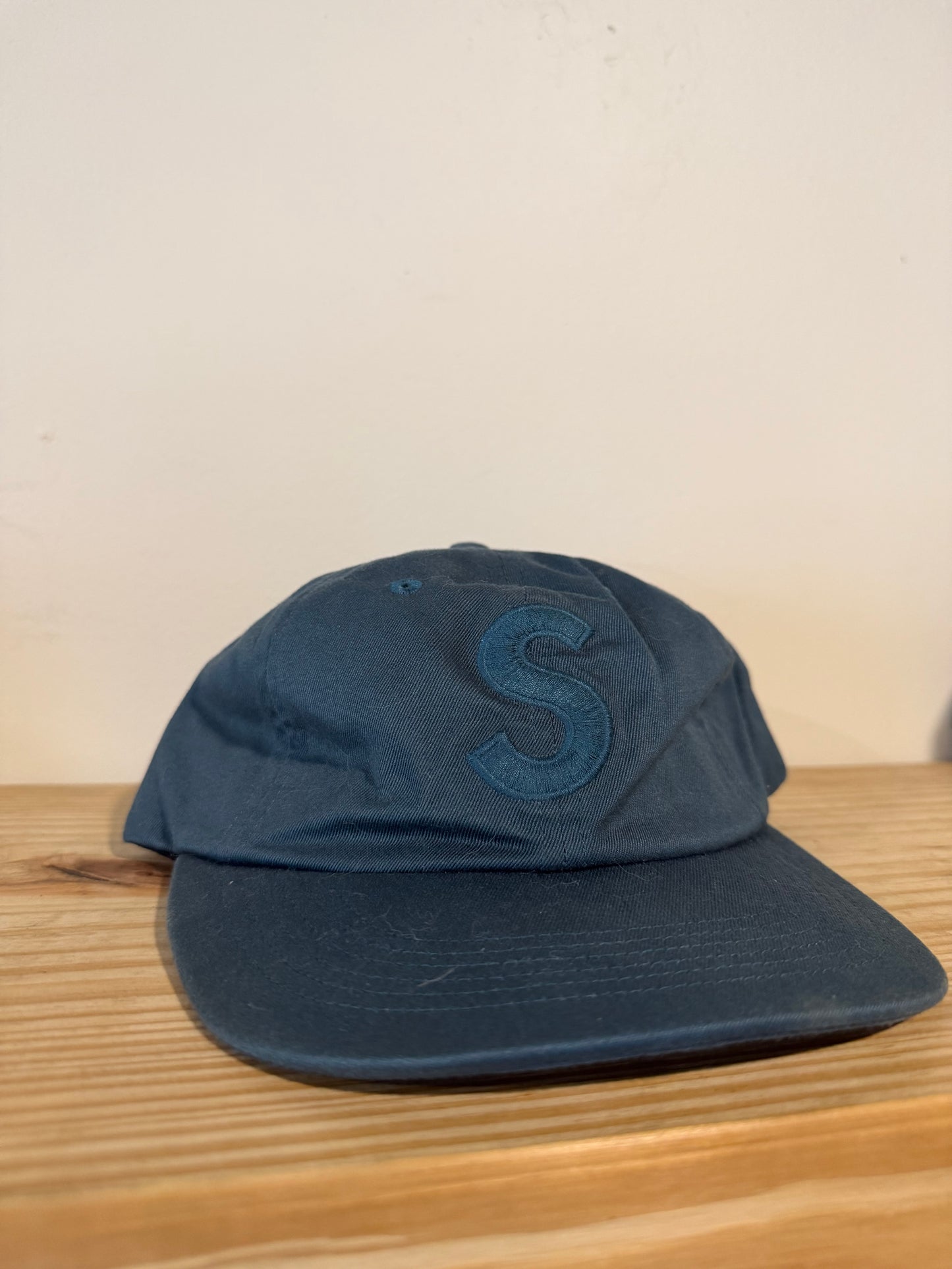 Supreme Tonal Logo 6 Panel Slate Hat