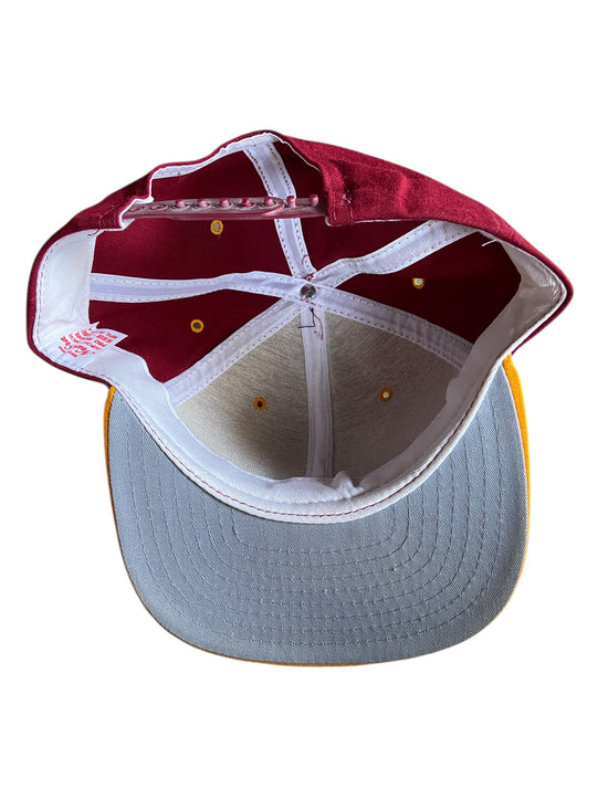 VTG New Era Maroon/Yellow Snapback Hat