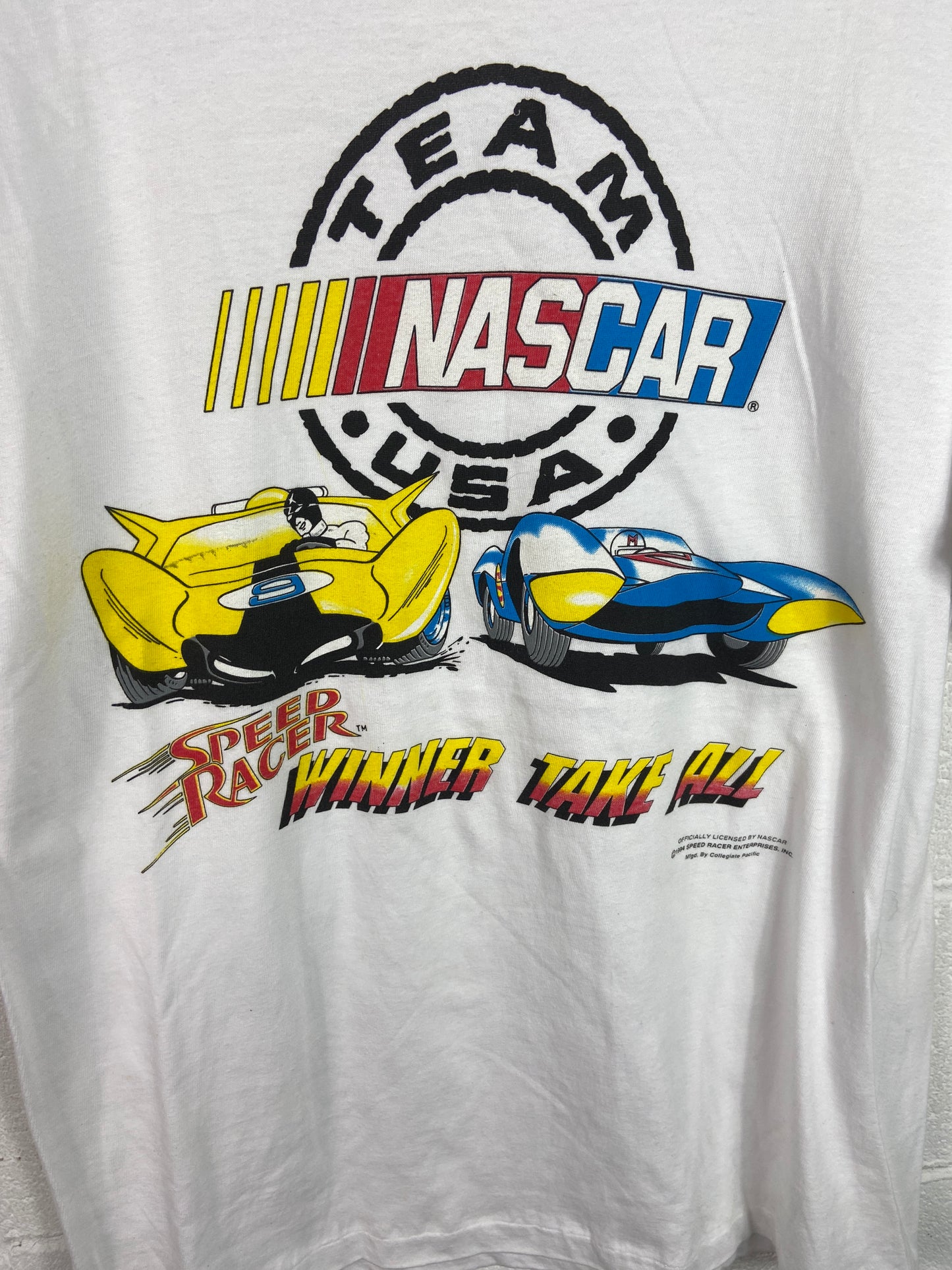 VTG Nascar USA Speed Racer Tee Sz Large