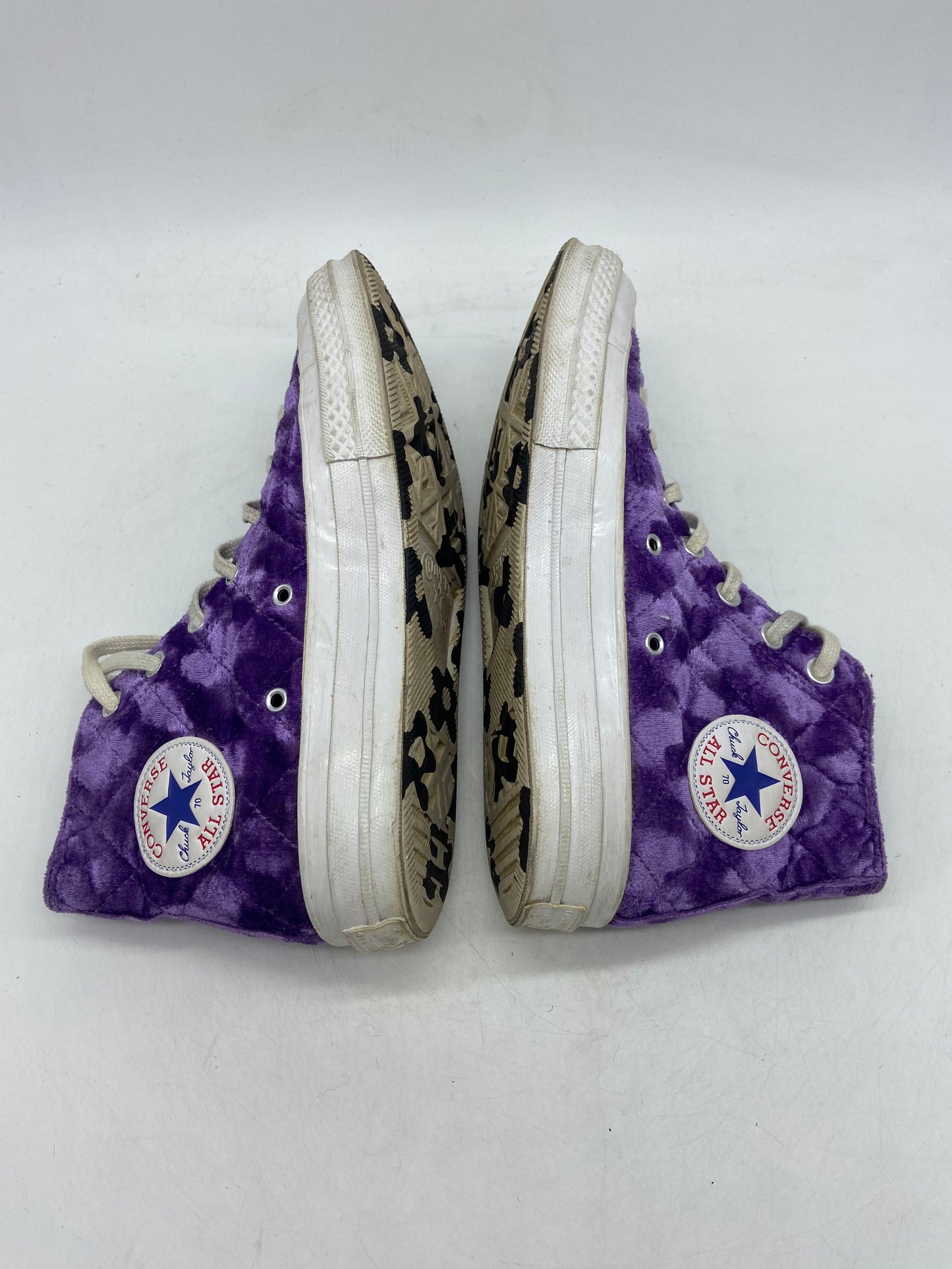 Preowned Converse Golf le Fleur TTC Quilted Velvet Hi-Top Sz 6M/7.5W