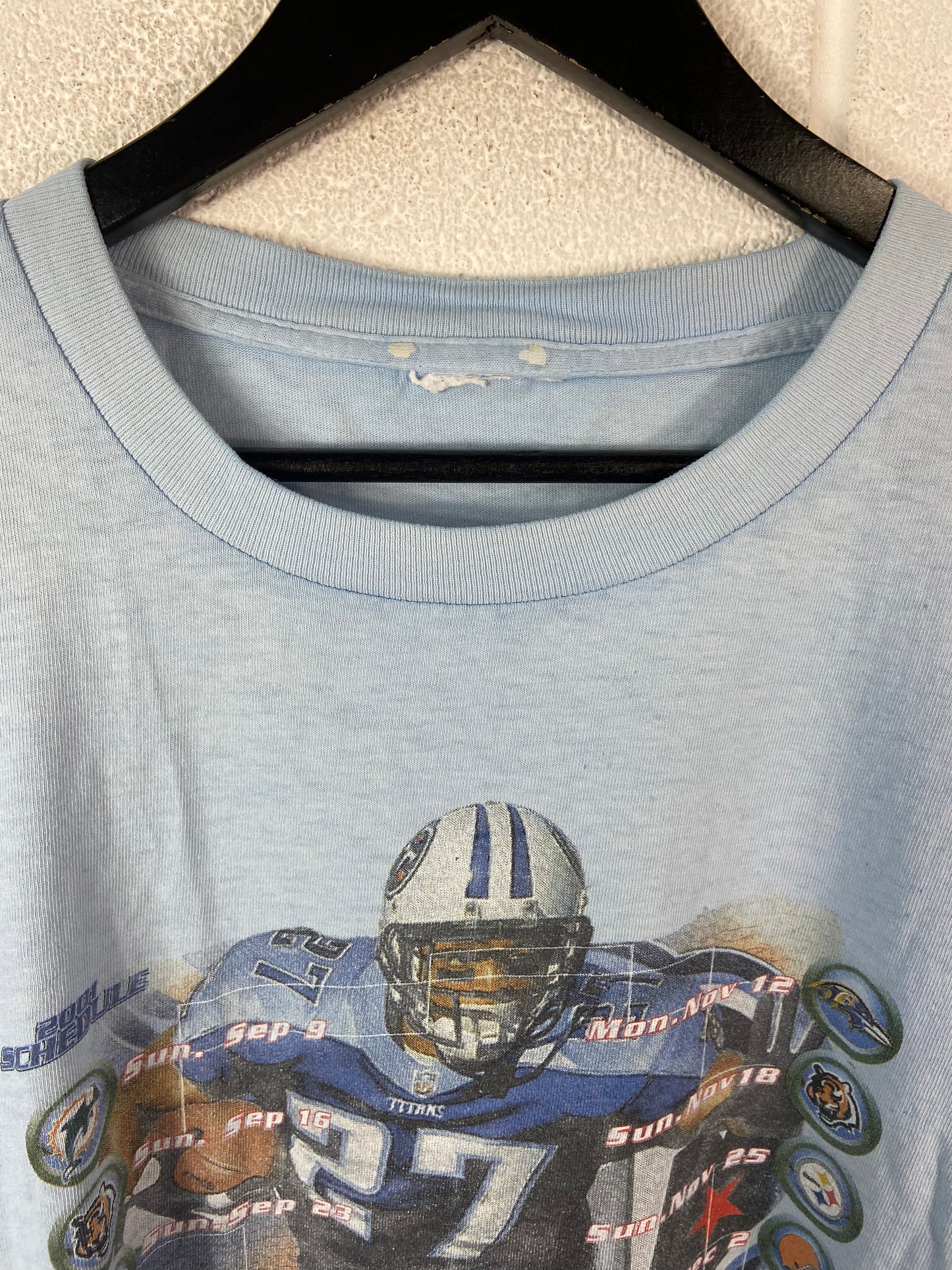 VTG Tennessee Titans 2001 Schedule Tee Sz XXL