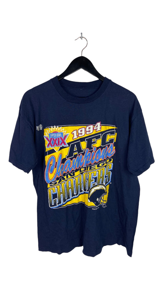 VTG San Diego Chargers '94 NFL AFC Champs Tee Sz L