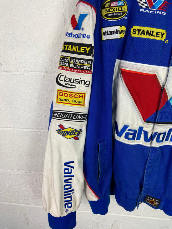 VTG Valvoline Stanley Racing NASCAR Jacket Sz 4XL