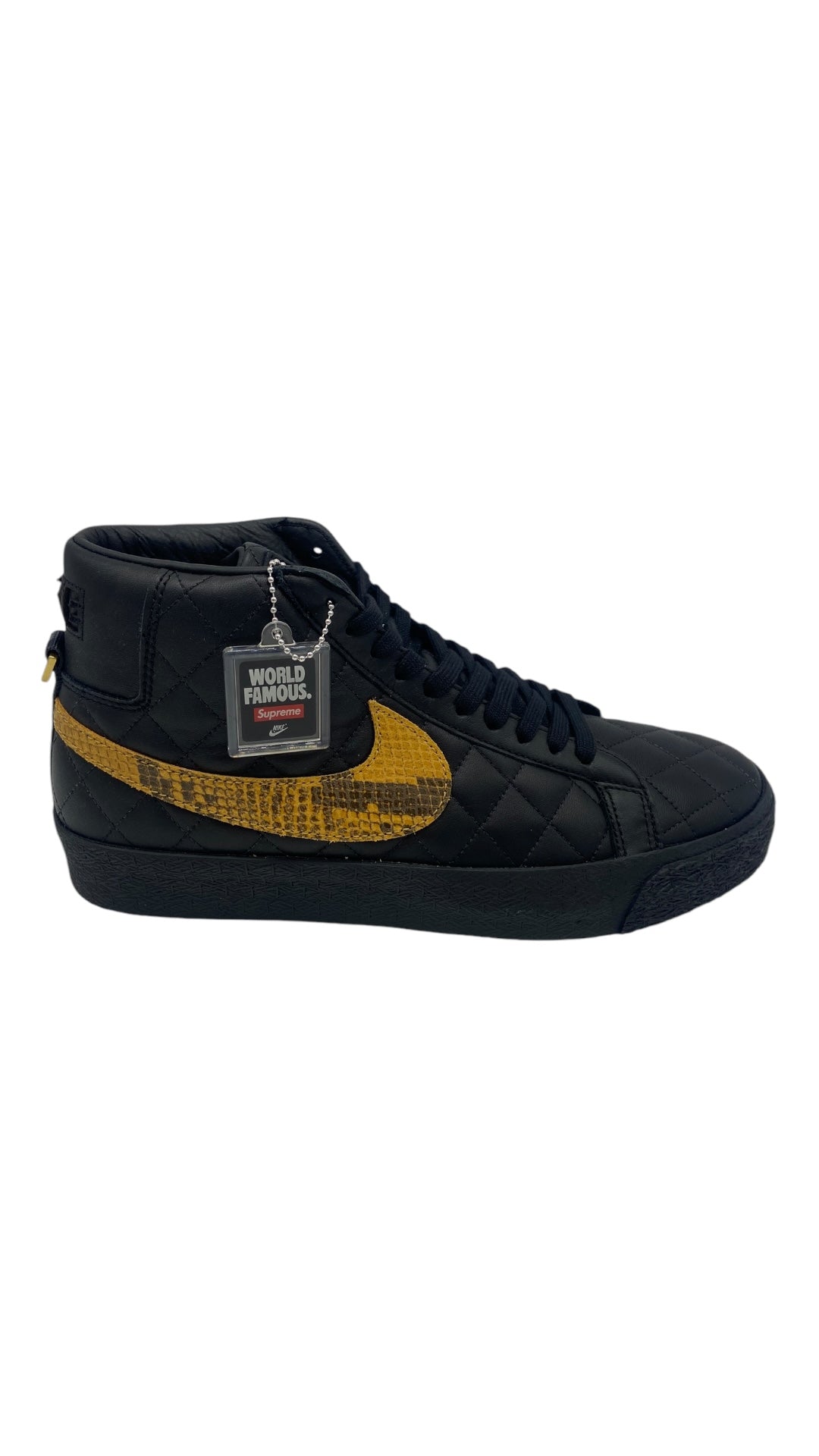 Nike Supreme SB Blazer Black Mid QS Sz 9.5M/11W DV5078-001