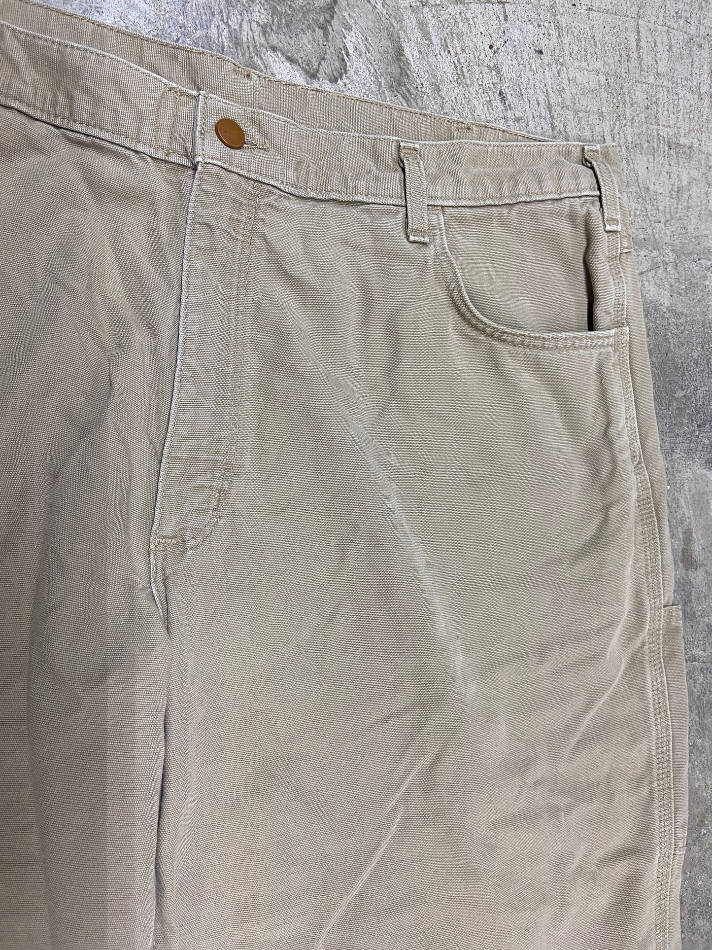 Y2K Carhartt Tan Fire Resistance Work Pants Sz 40x32