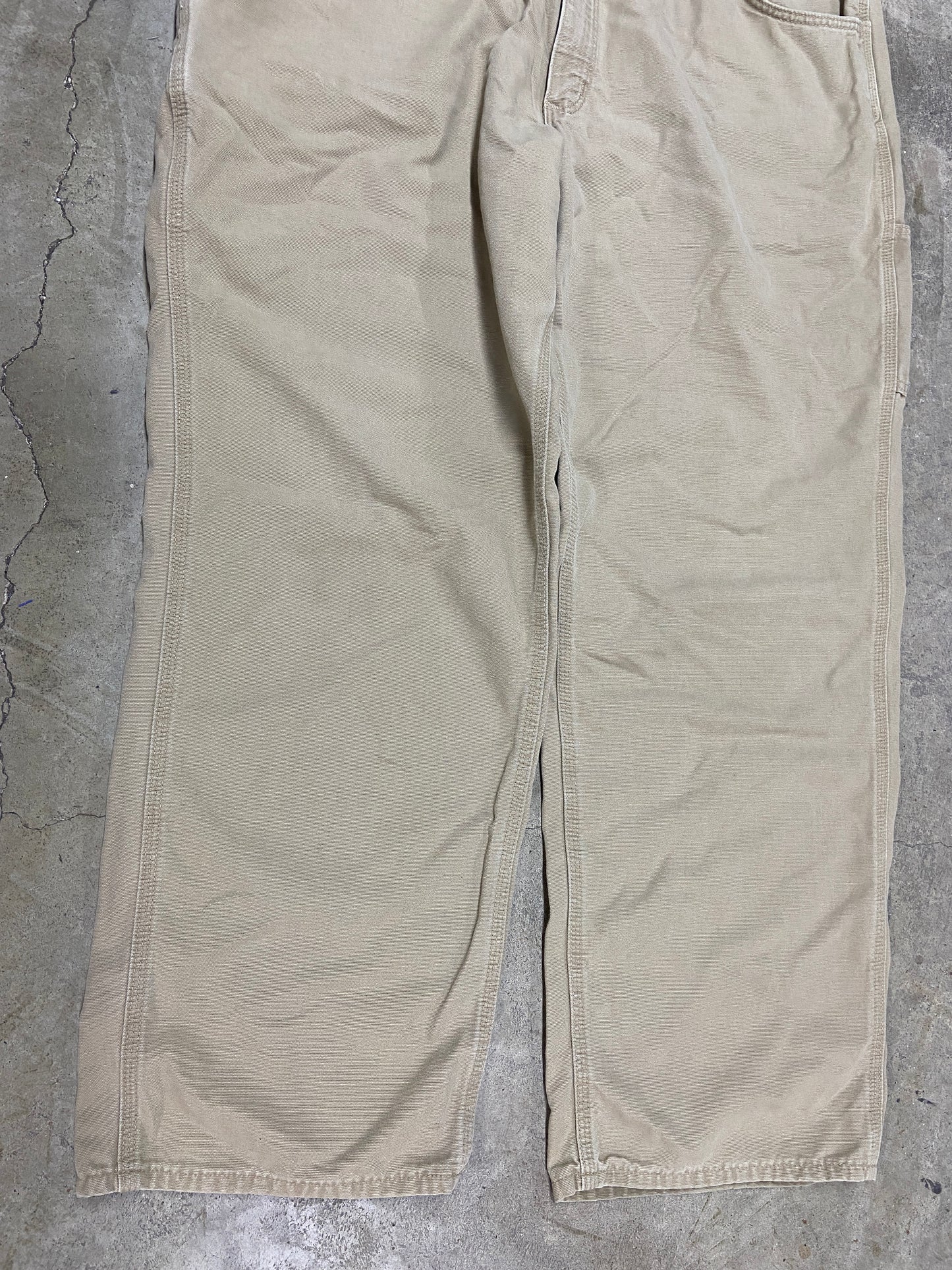 Y2K Carhartt Tan Fire Resistance Work Pants Sz 40x32
