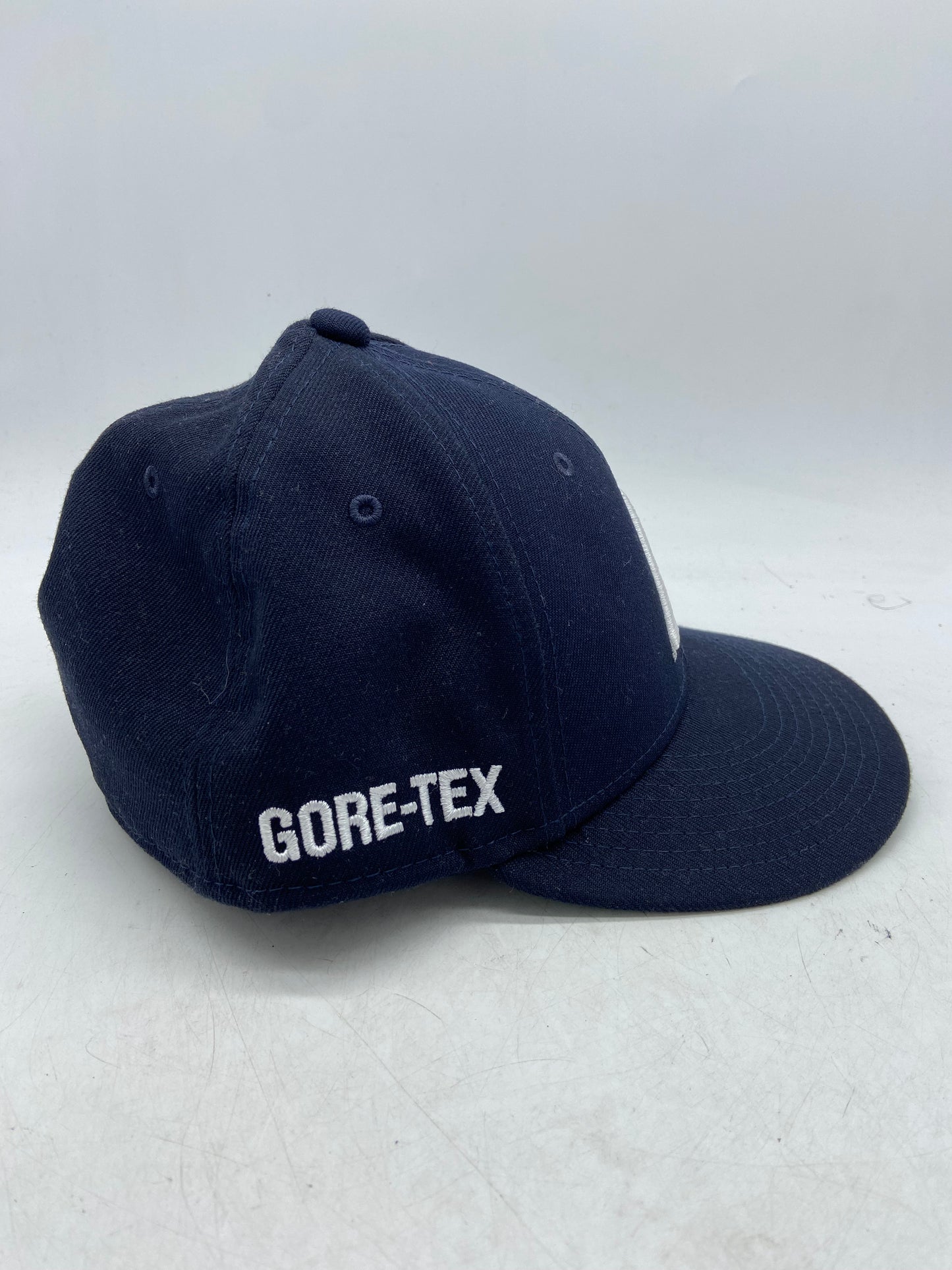 Palace New Era Gore-Tex Navy Fitted Hat Sz 7 3/8