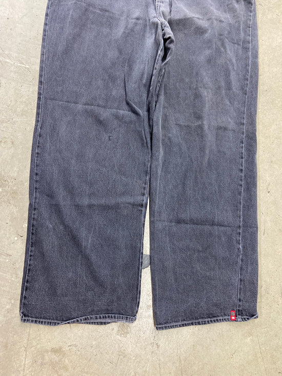 Y2K Ecko Unltd Washed Black Straight Leg Jeans Sz 40x32