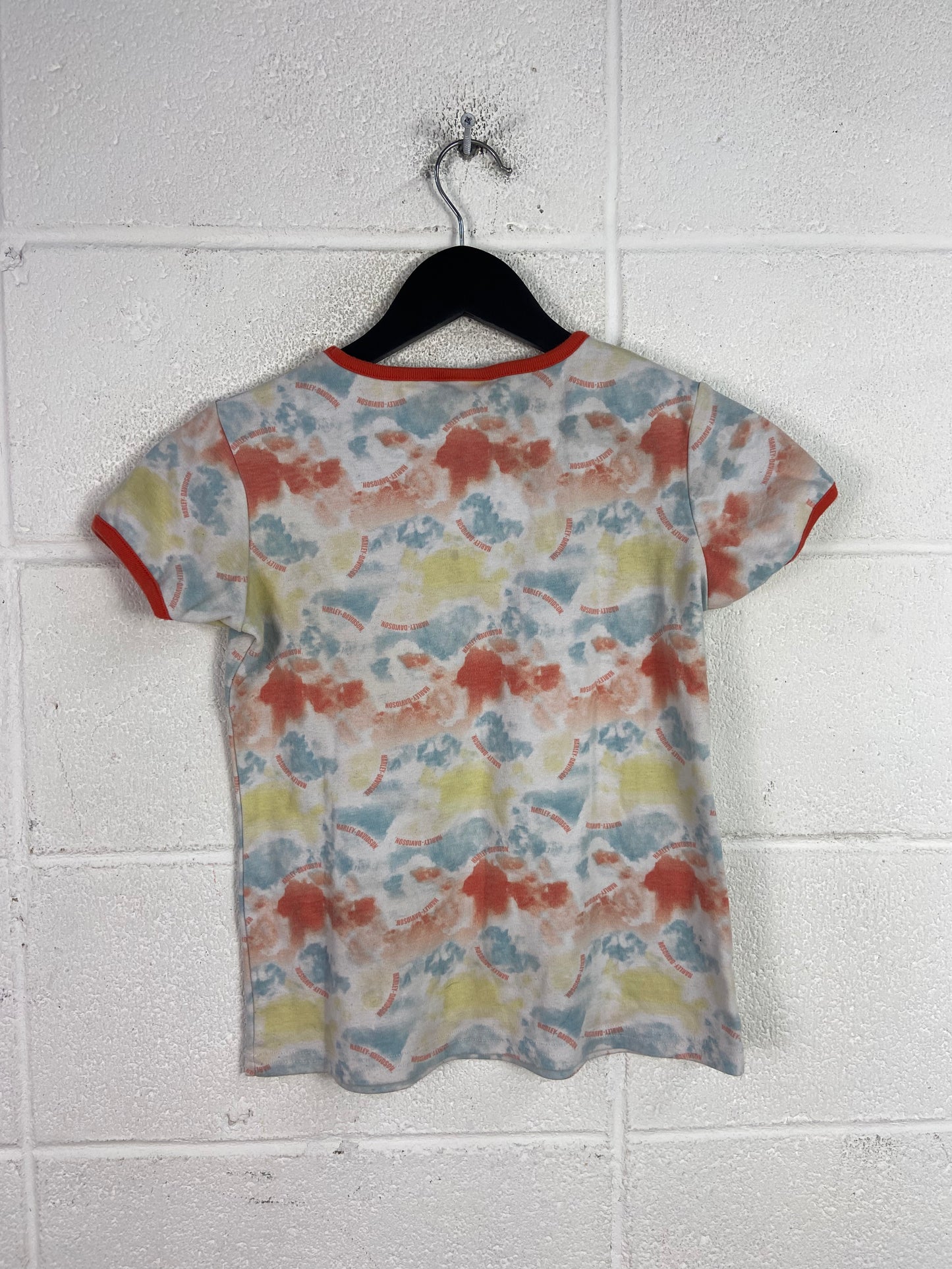 Harley Davidson Tie Dye Baby Tee Sz Wmns S