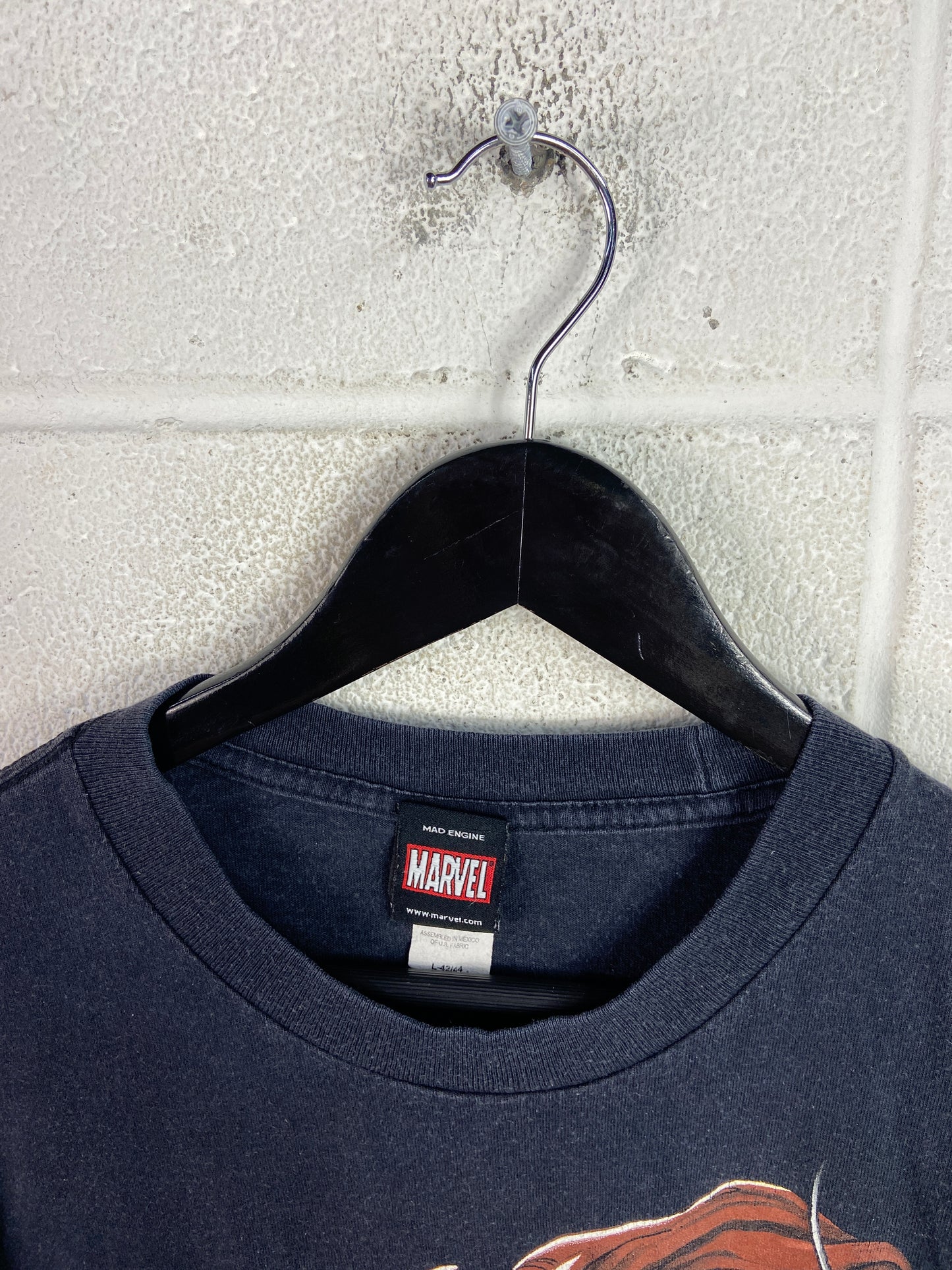 VTG Marvel Mad Engine Group Graphic Tee Sz L