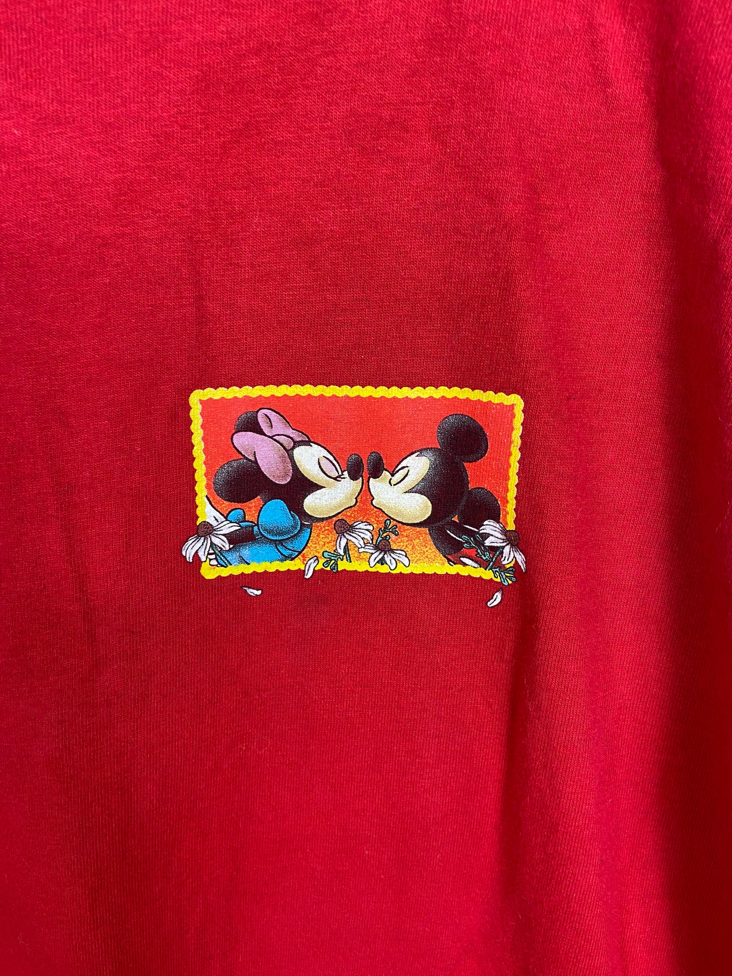 VTG Mickey Unlimited Micky & Minnie Red Tee Sz L/XL