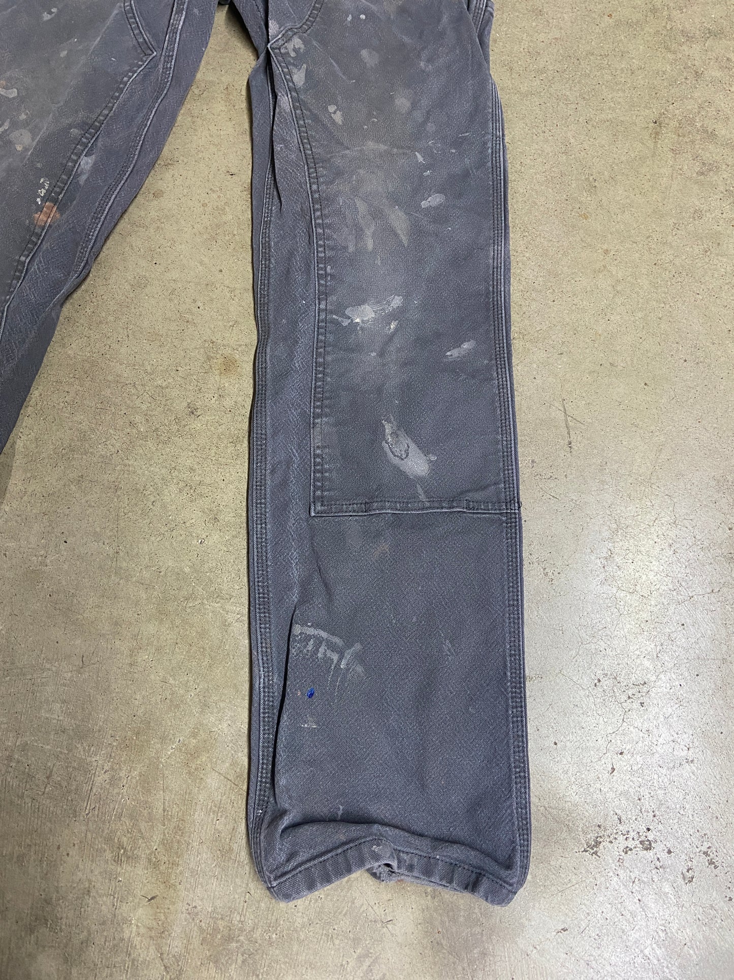 Thrashed Grey Carhartt Double Knee Pants Sz 32x32