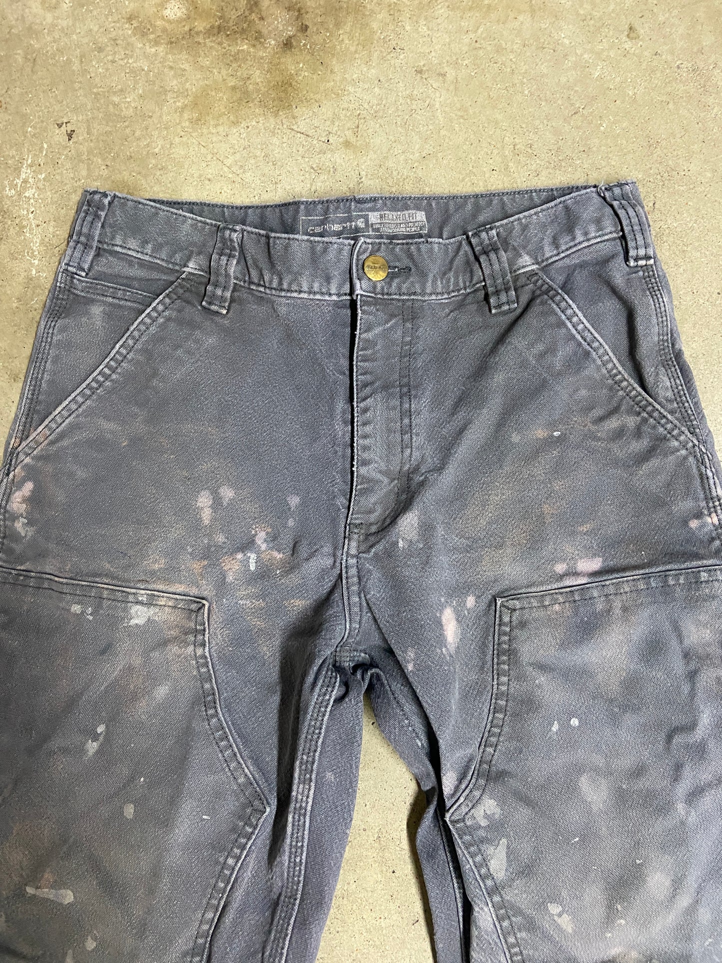 Thrashed Grey Carhartt Double Knee Pants Sz 32x32