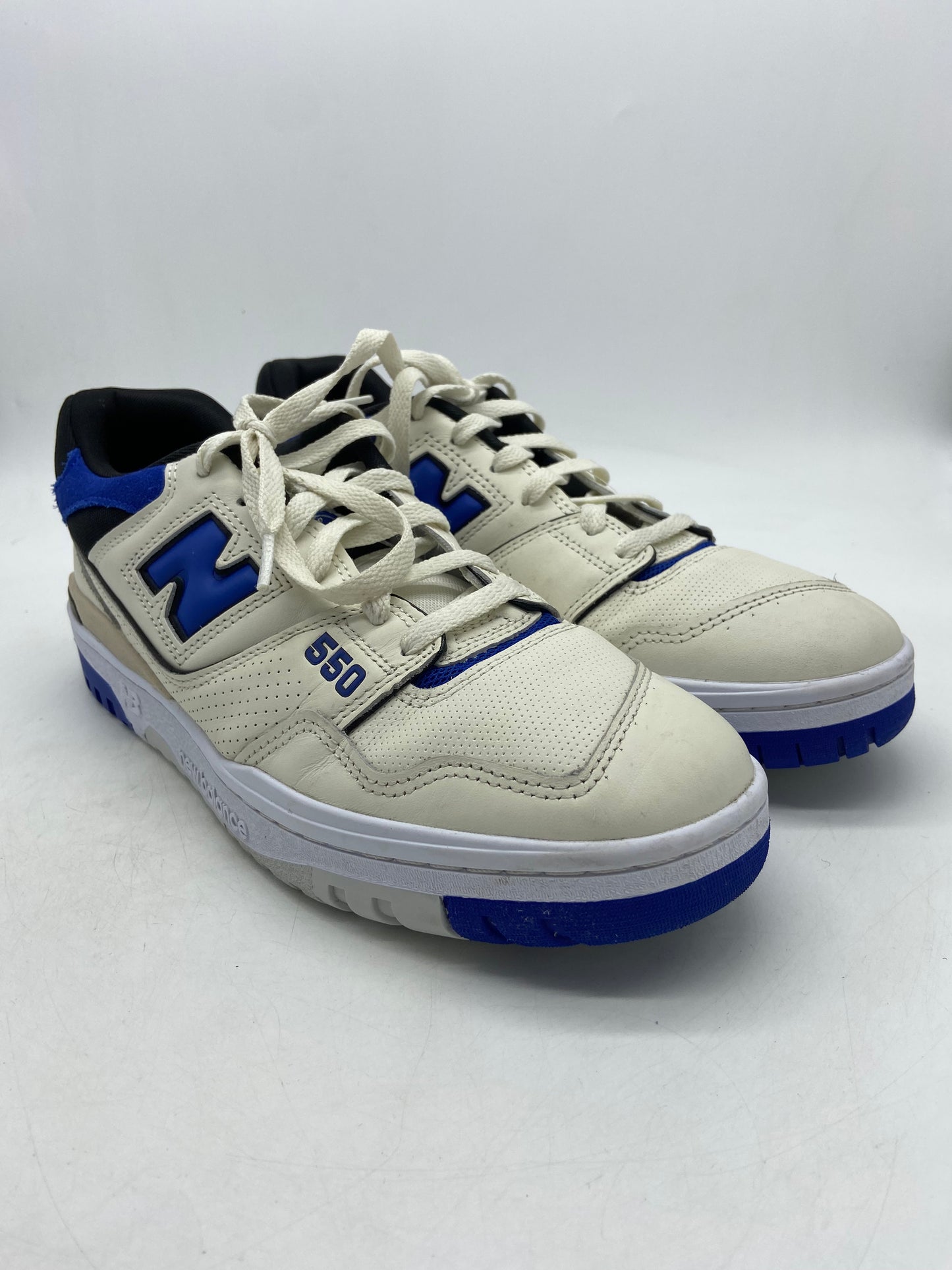 Preowned New Balance 550 Sea Salt Team Royal Sz 10.5M/12W  BB550VTA