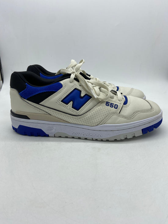 Preowned New Balance 550 Sea Salt Team Royal Sz 10.5M/12W  BB550VTA