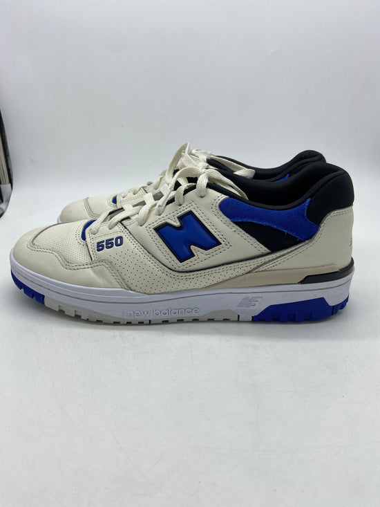 Preowned New Balance 550 Sea Salt Team Royal Sz 10.5M/12W  BB550VTA