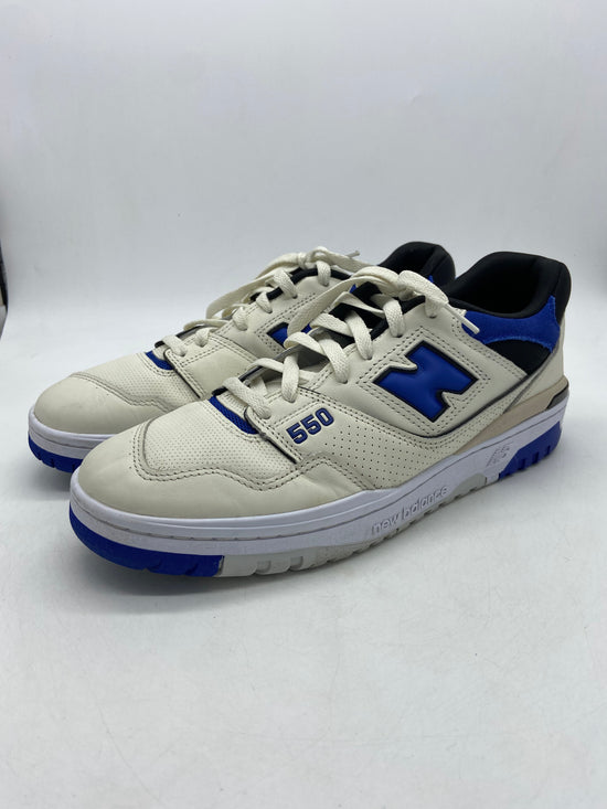 Preowned New Balance 550 Sea Salt Team Royal Sz 10.5M/12W  BB550VTA