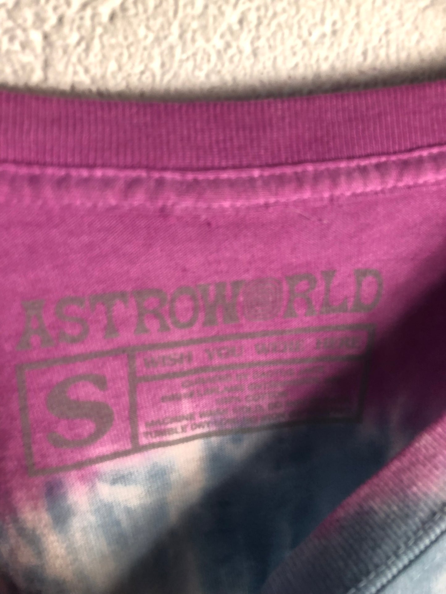 Astroworld Festival Tour Austin Tie-Dye Tee Sz Small