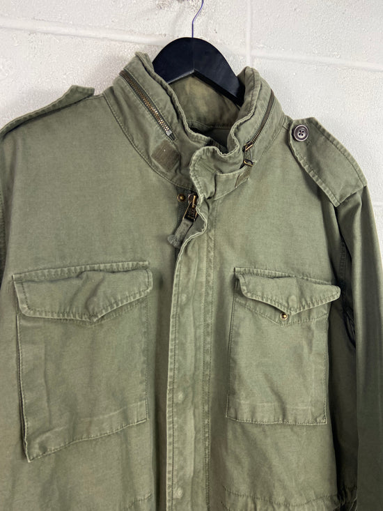 VTG Eddie Bauer Military Style Zip Up Jacket Sz XL