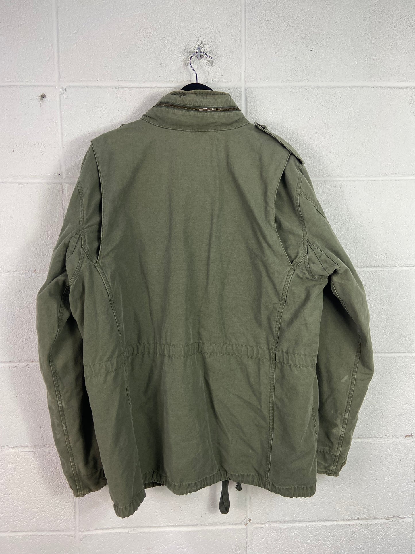 VTG Eddie Bauer Military Style Zip Up Jacket Sz XL