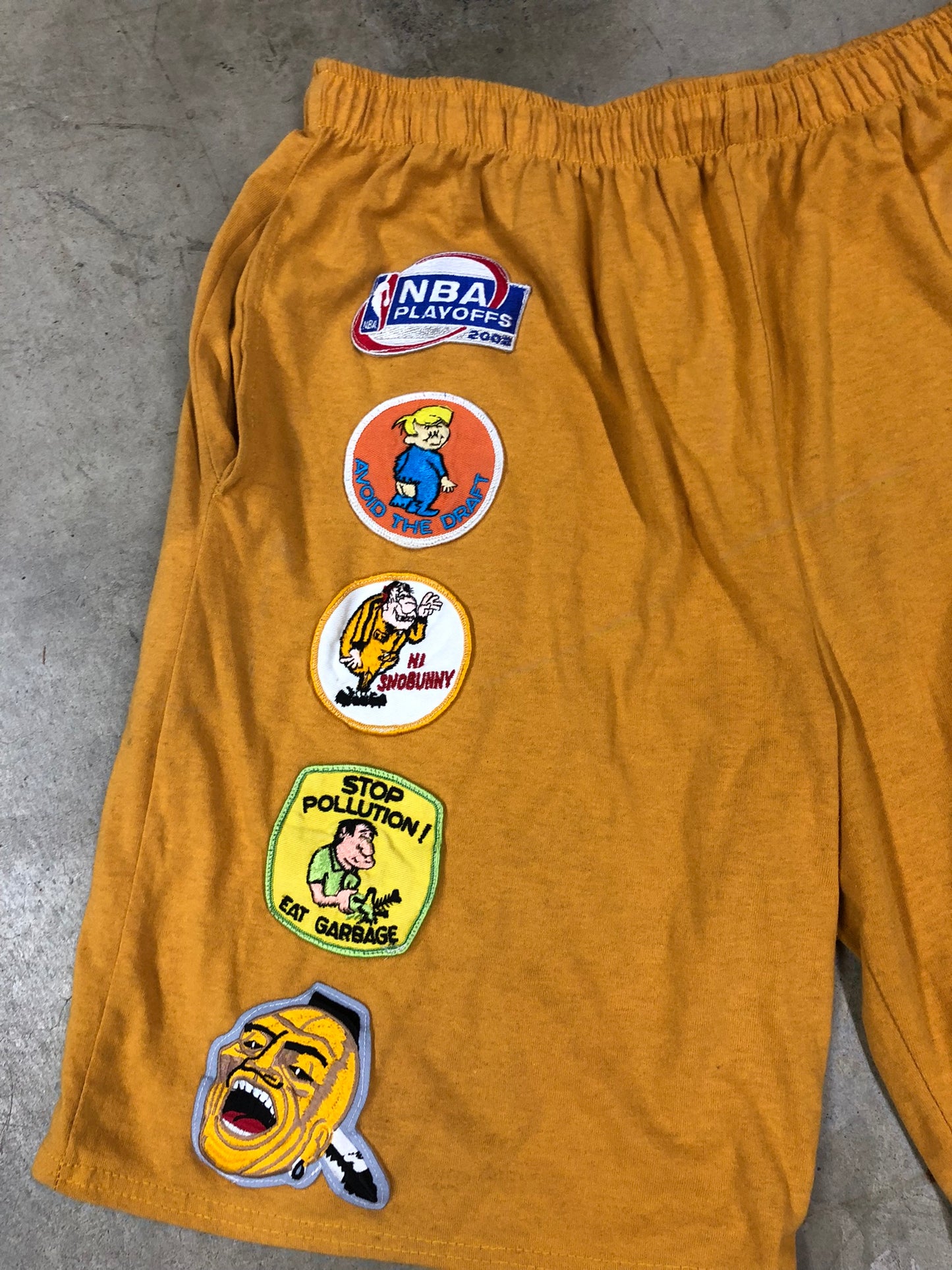 VTG Custom Patch Athletic Shorts Sz XL