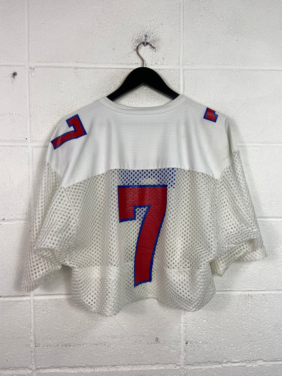 VTG White Football Jersey Sz M/L