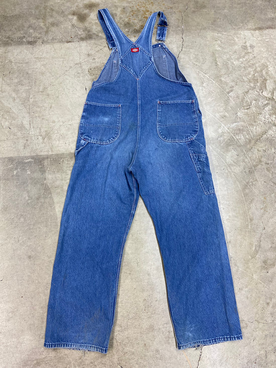 VTG Dickies Denim Overalls Sz 38x32