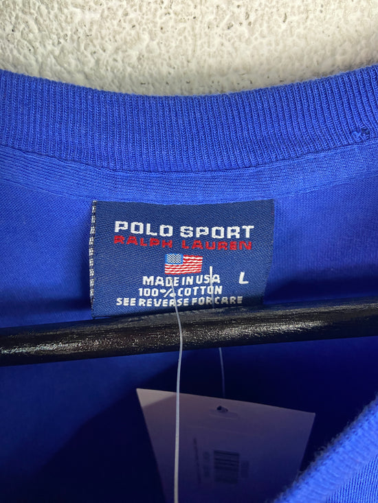 VTG Deadstock Polo Sport Ralph Lauren Made in USA Graphic Tee Sz L
