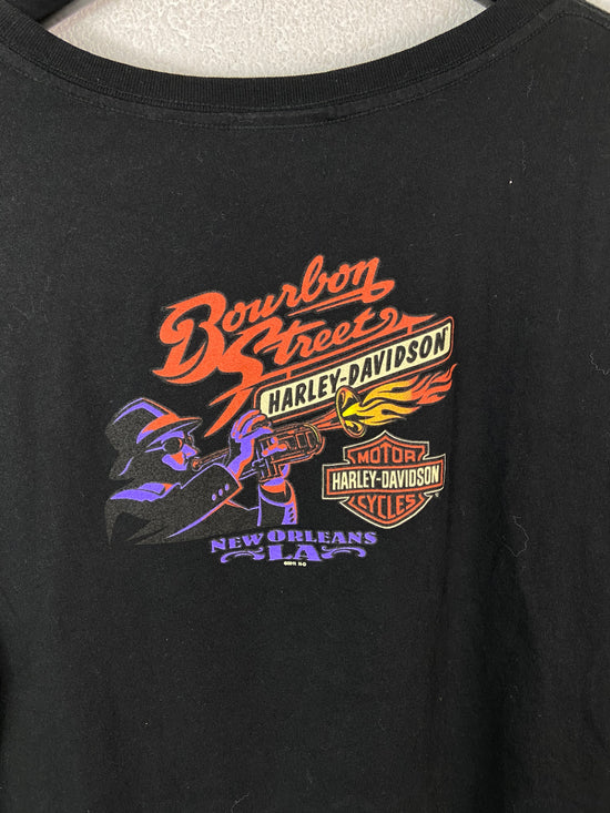 Wmn's Harley Davidson Santa Bourbon Street Tee Sz XL