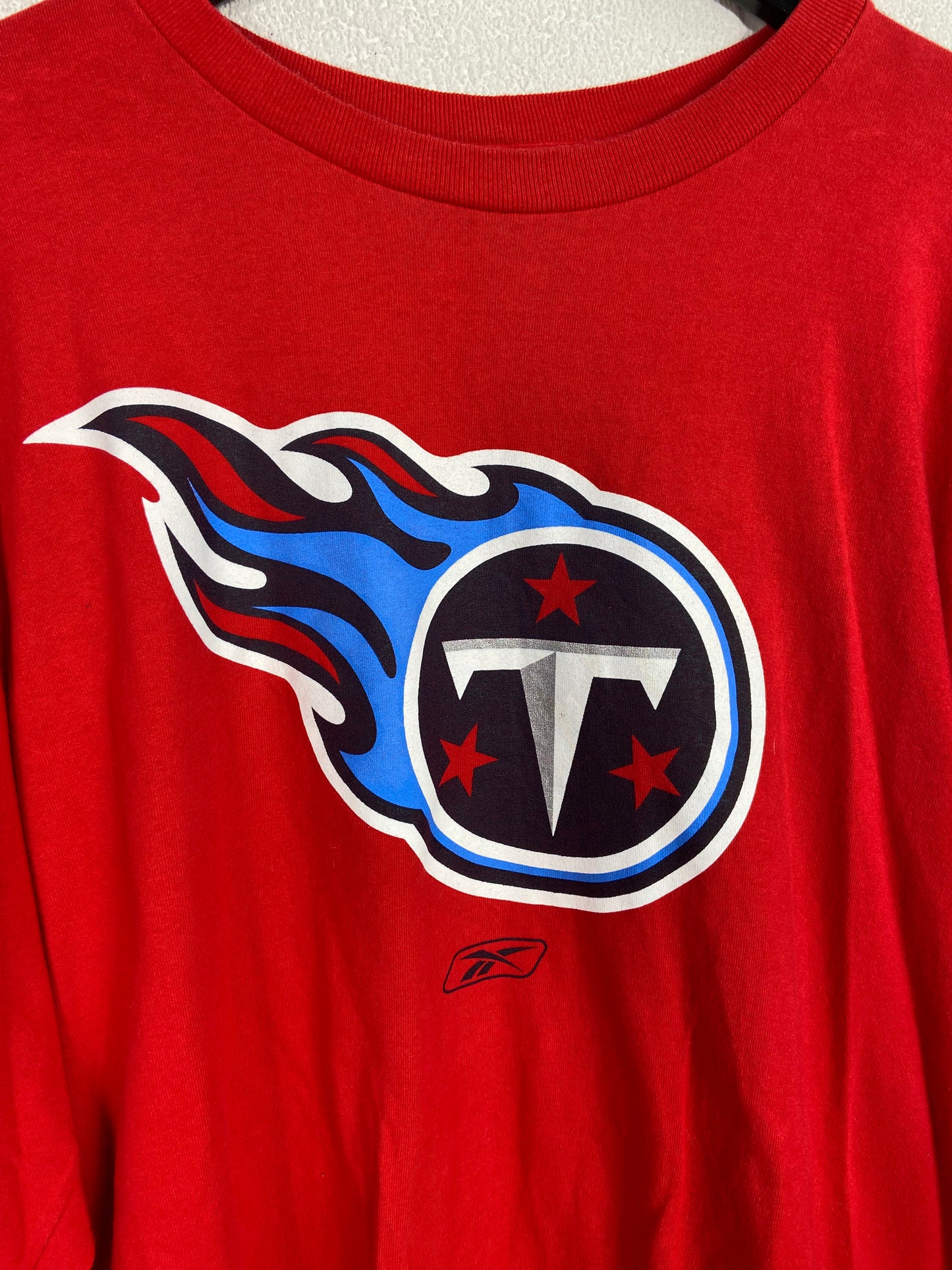 Y2K Tennessee Titans Red Reebok L/S Shirt Sz XL