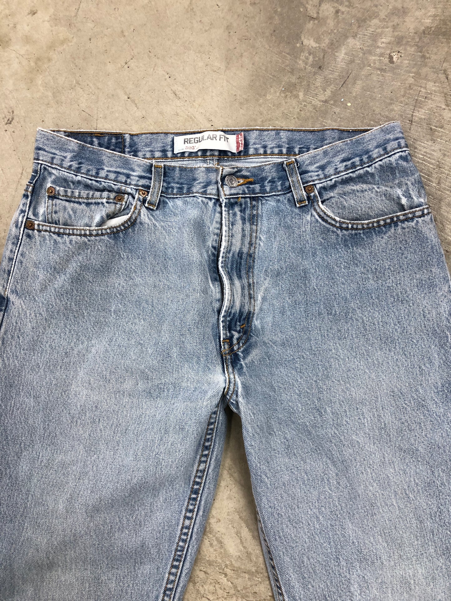 Levi's Light Wash 505 Jeans Sz 36x30
