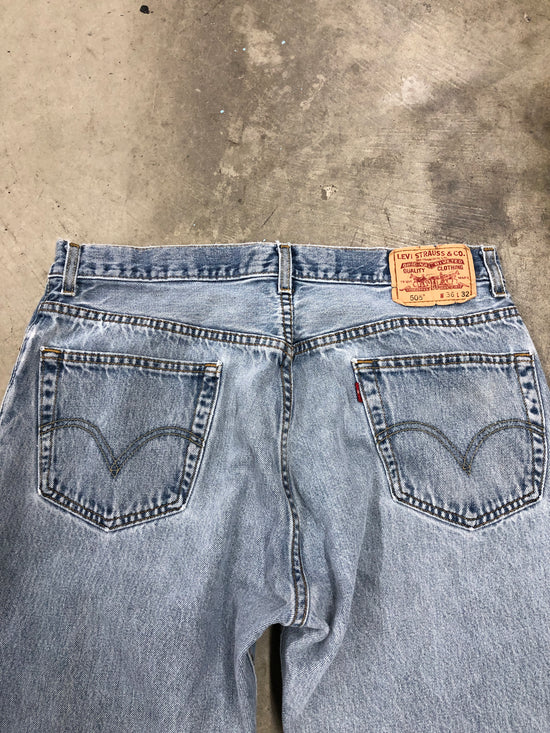 Levi's Light Wash 505 Jeans Sz 36x30