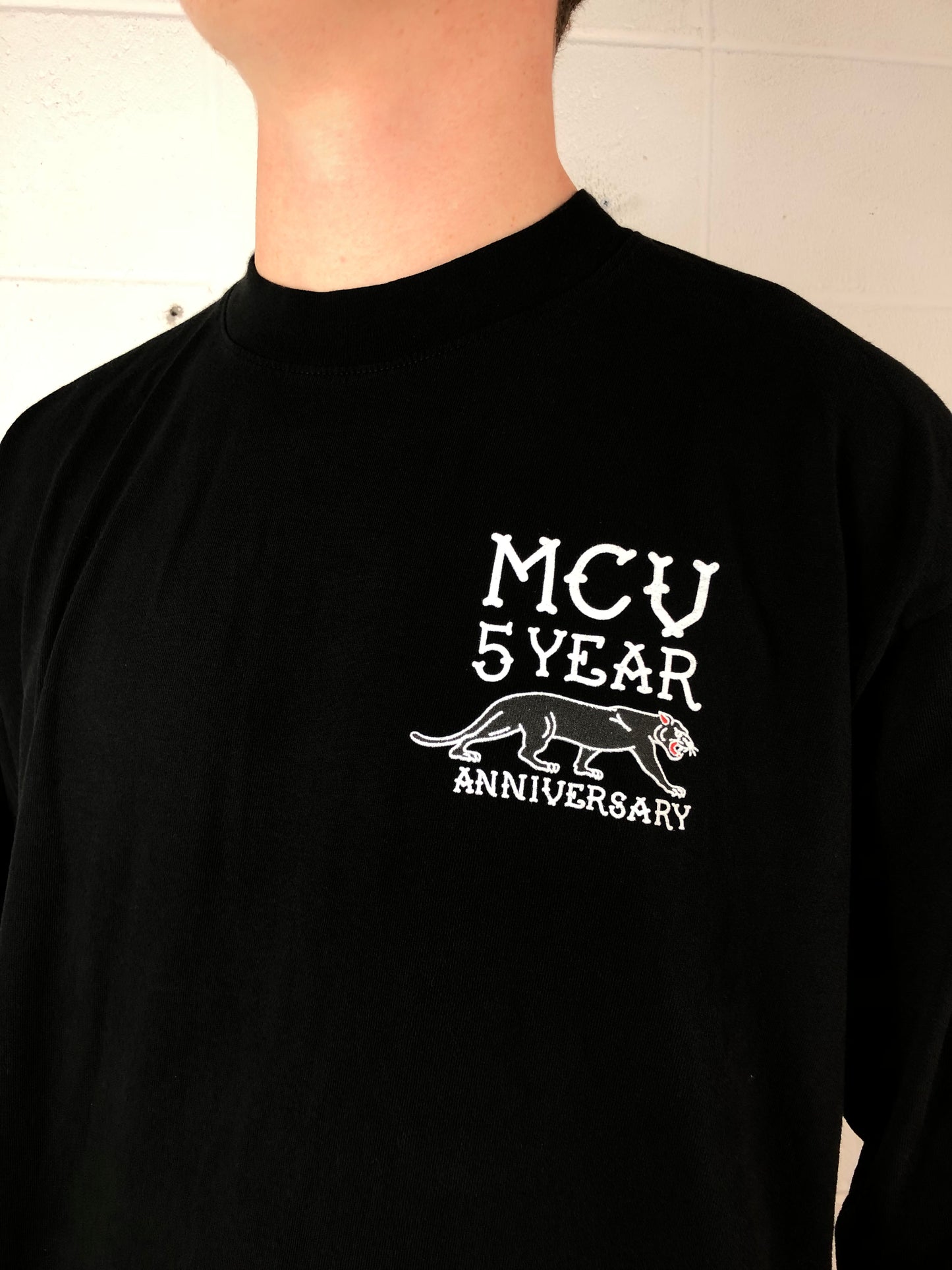 MCV 5 Year Panther Longsleeve T-Shirt (Black)